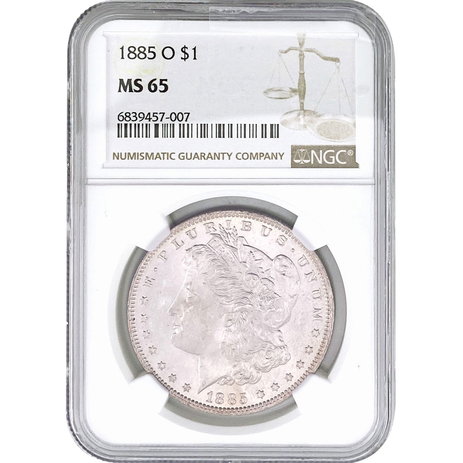 1885-O Morgan Silver Dollar NGC MS65 (1 of 2)