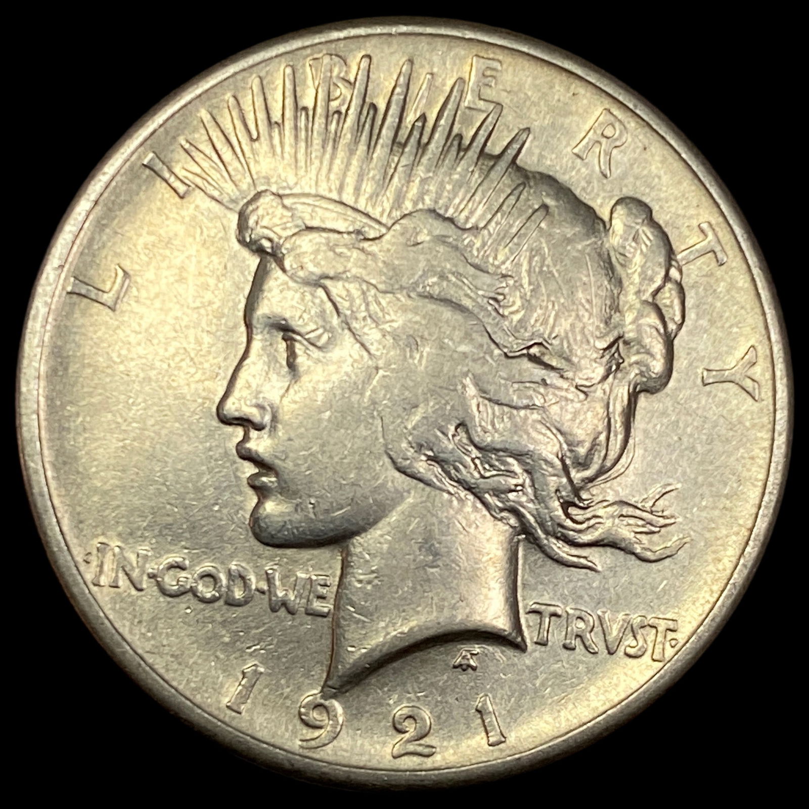 1921 Silver Peace Dollar ABOUT UNCIRCULATED (1 of 2)