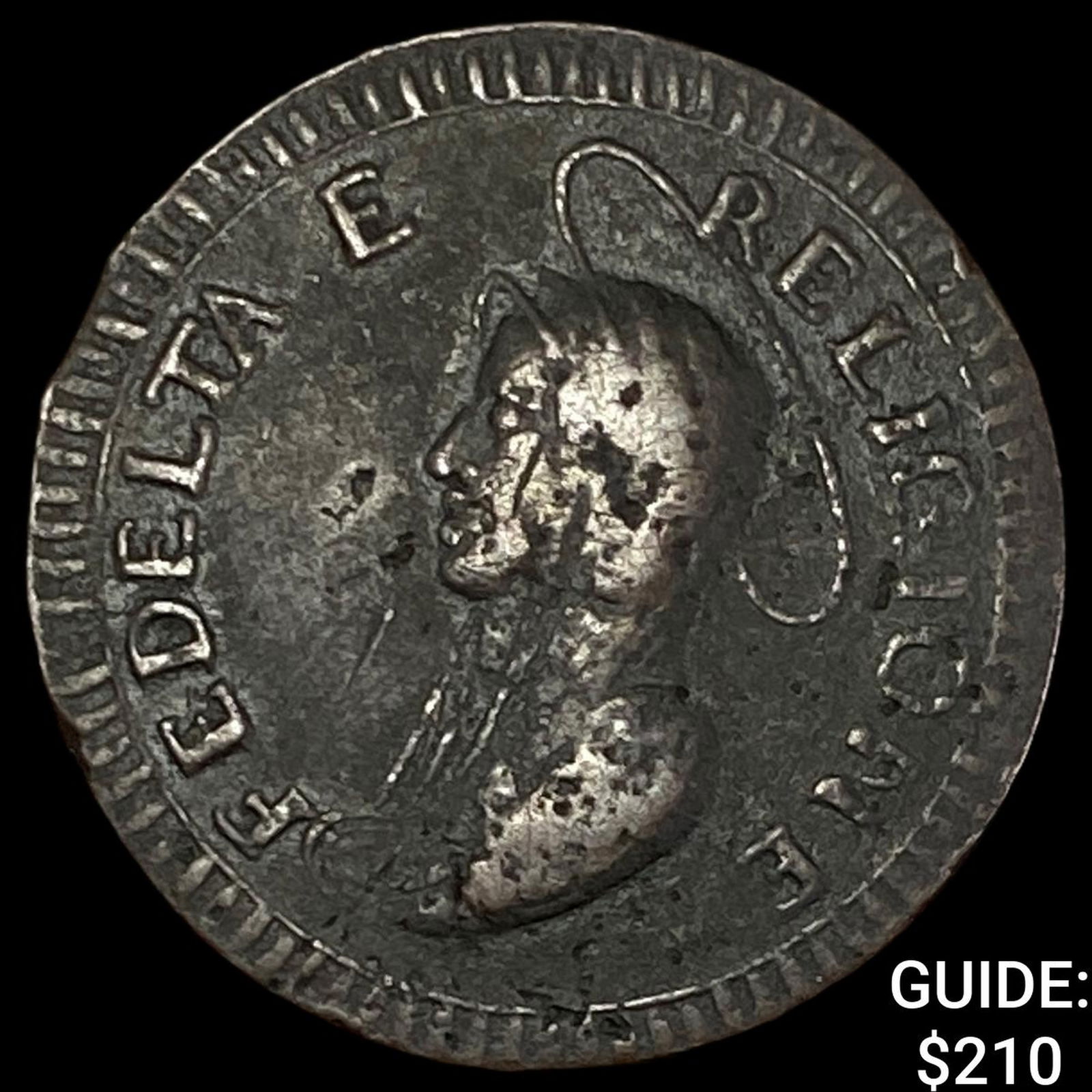 1799 Papal States Pius VI 5 Copper Baiocchi NEARLY UNCIRCULATED (1 of 2)