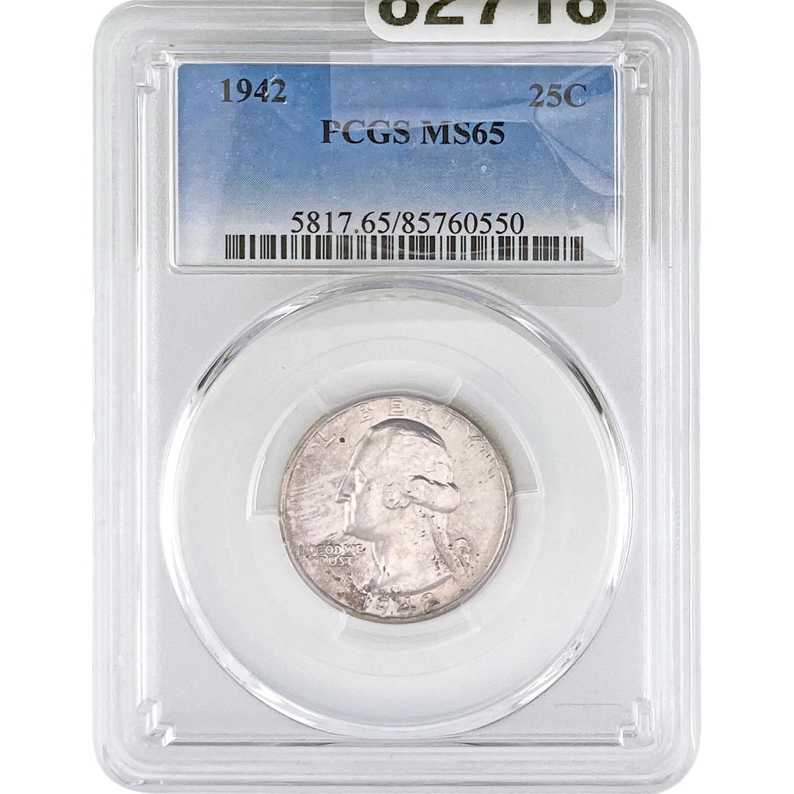 1942 Washington Silver Quarter PCGS MS65 (1 of 2)