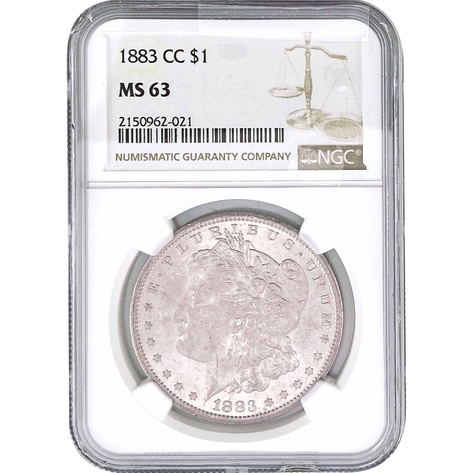 1883-CC Morgan Silver Dollar NGC MS63 (1 of 2)
