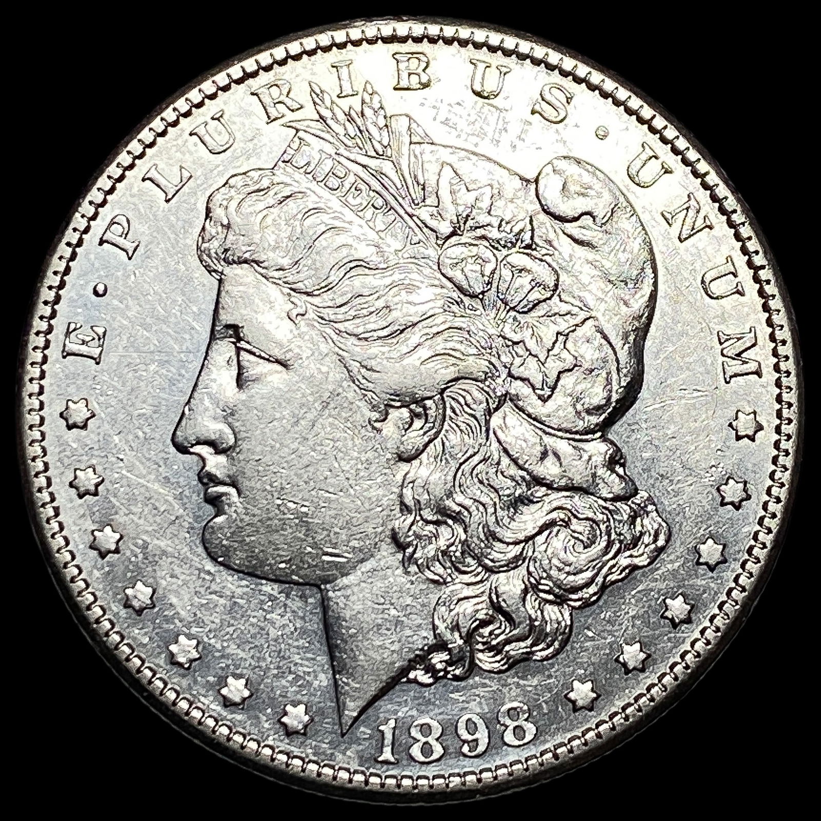 1898-S Silver Morgan Dollar CLOSELY UNCIRCULATED (1 of 2)