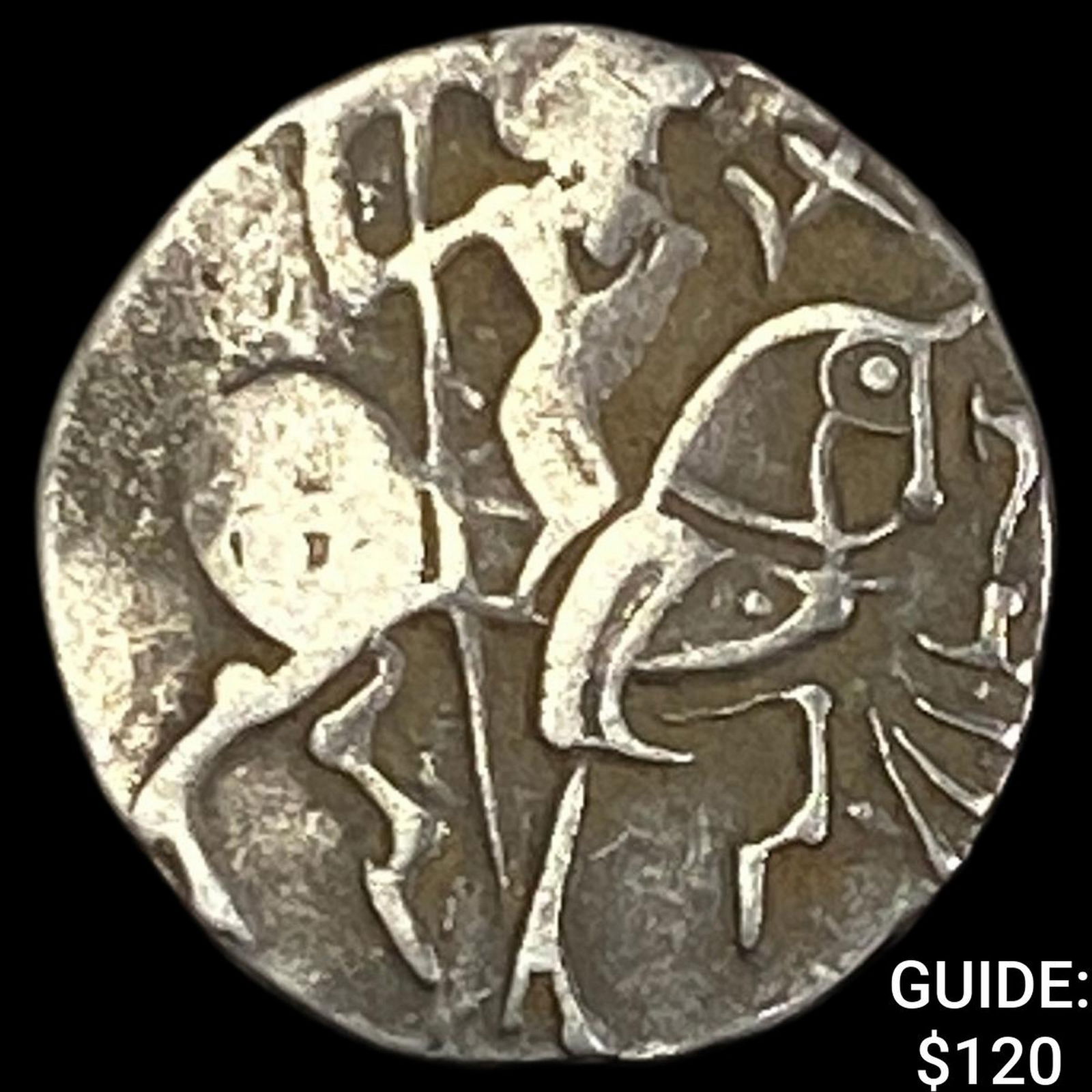 India Rajput 700-1000 Silver Jital NEARLY UNCIRCULATED: India Rajput 700-1000 Silver Jital NEARLY UNCIRCULATED