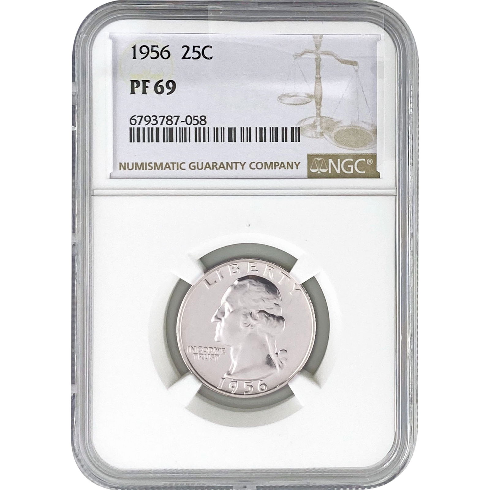 1956 Washington Silver Quarter NGC PF69 (1 of 2)