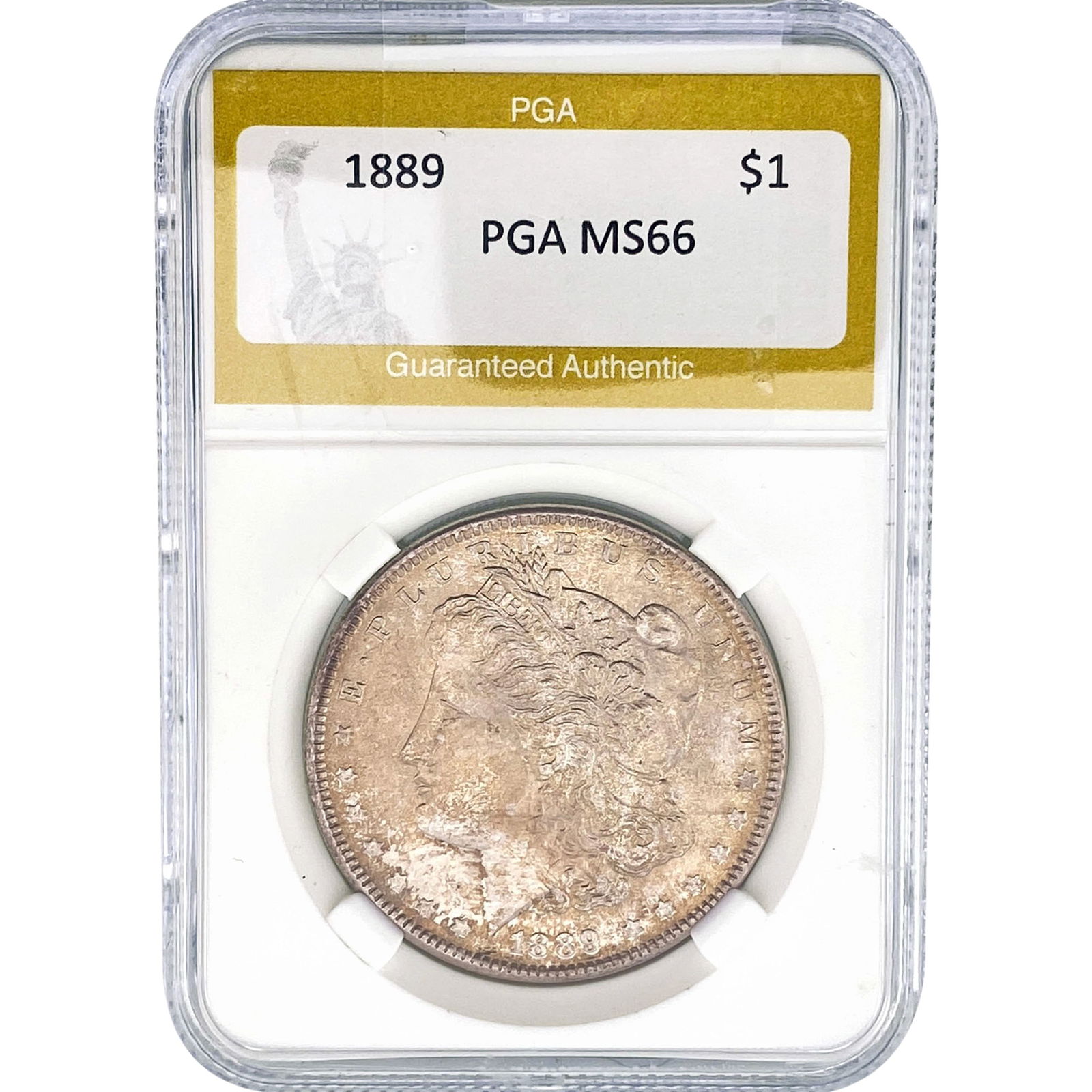 1889 Morgan Silver Dollar PGA MS66: 1889 Morgan Silver Dollar PGA MS66