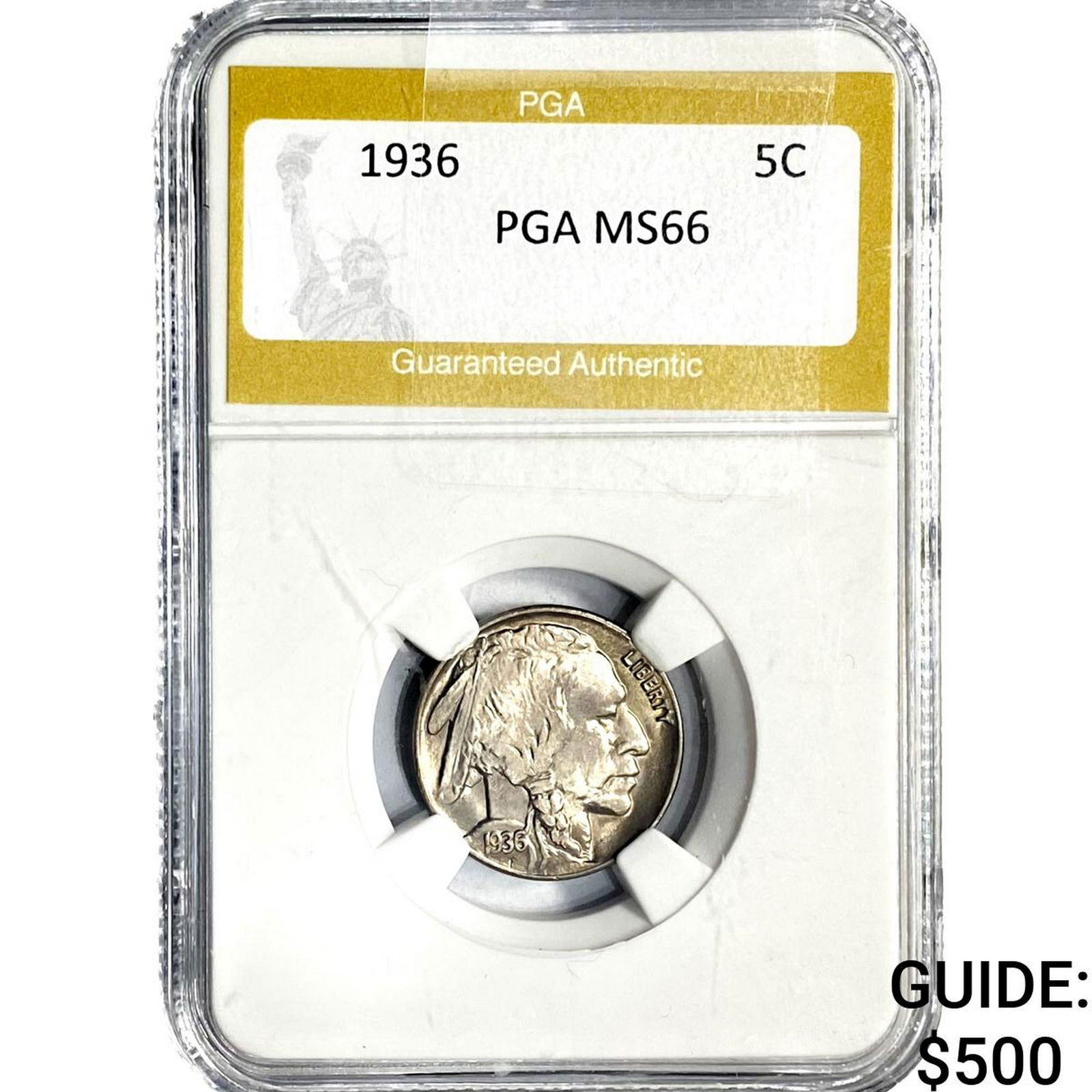 1936 Buffalo Nickel PGA MS66 (1 of 2)