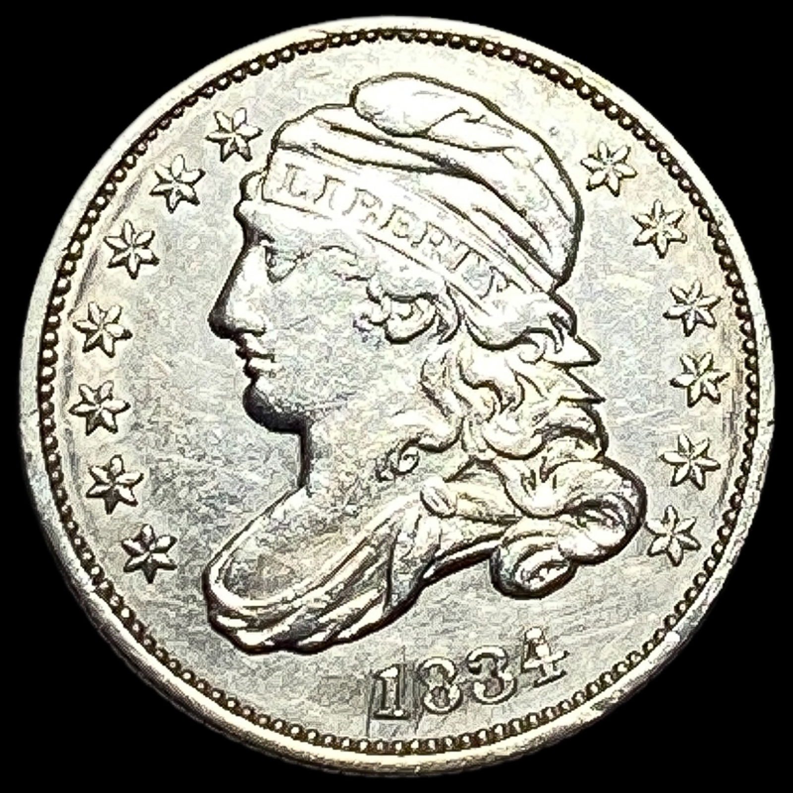 1834 Capped Bust Dime CLOSELY UNCIRCULATED (1 of 2)