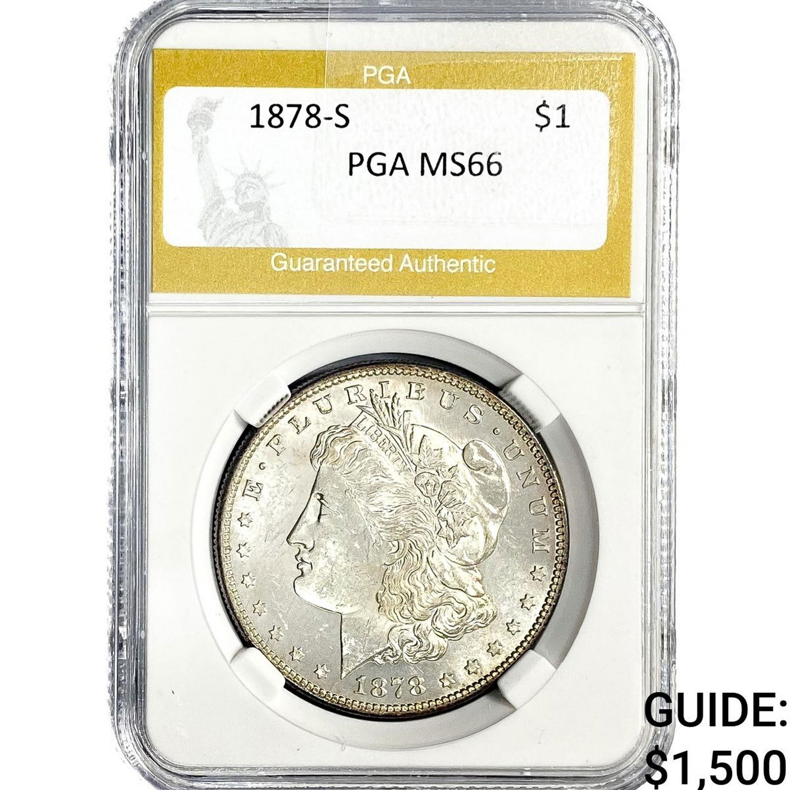 1878-S Morgan Silver Dollar PGA MS66 (1 of 2)