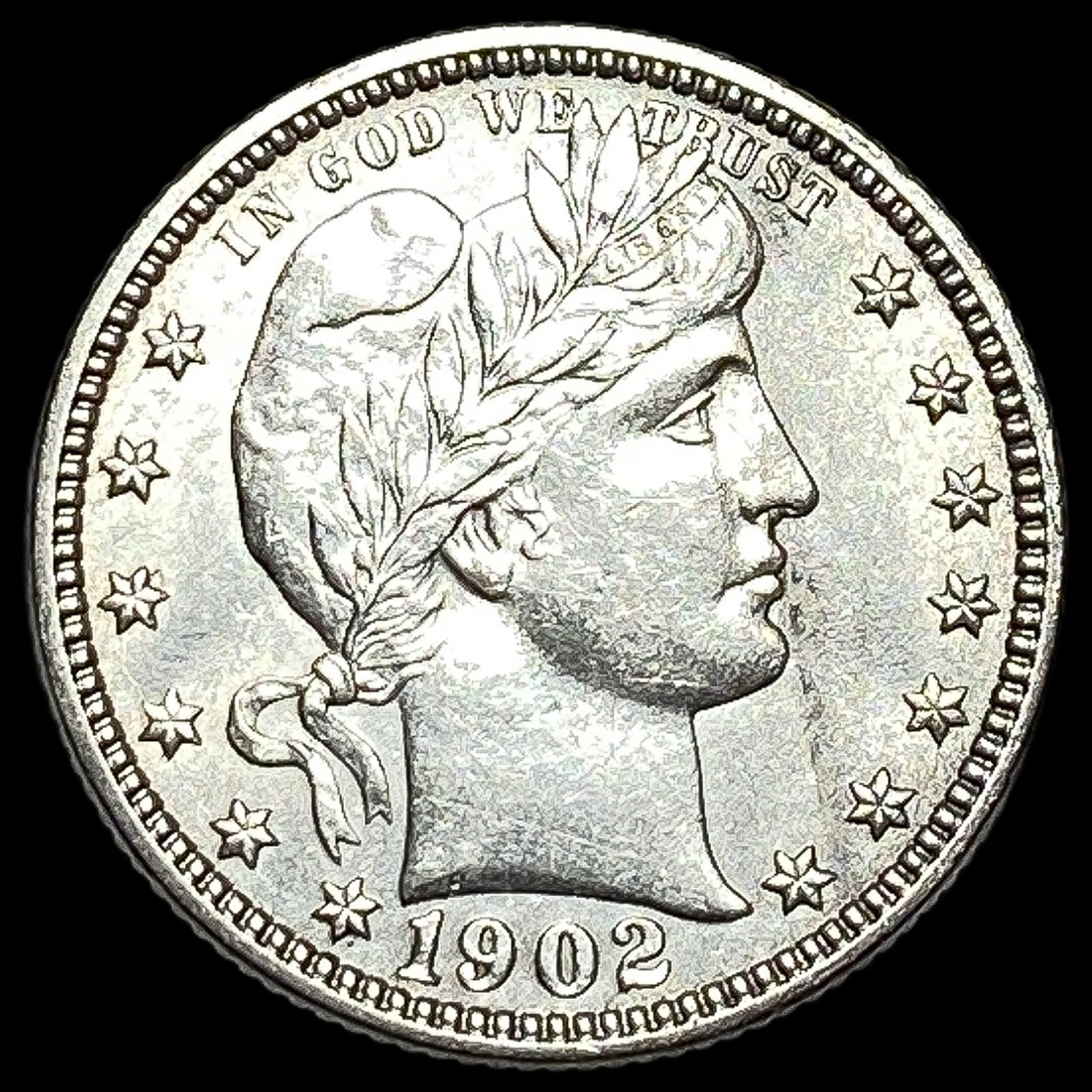 1902-O Barber Silver Quarter CHOICE AU (1 of 2)