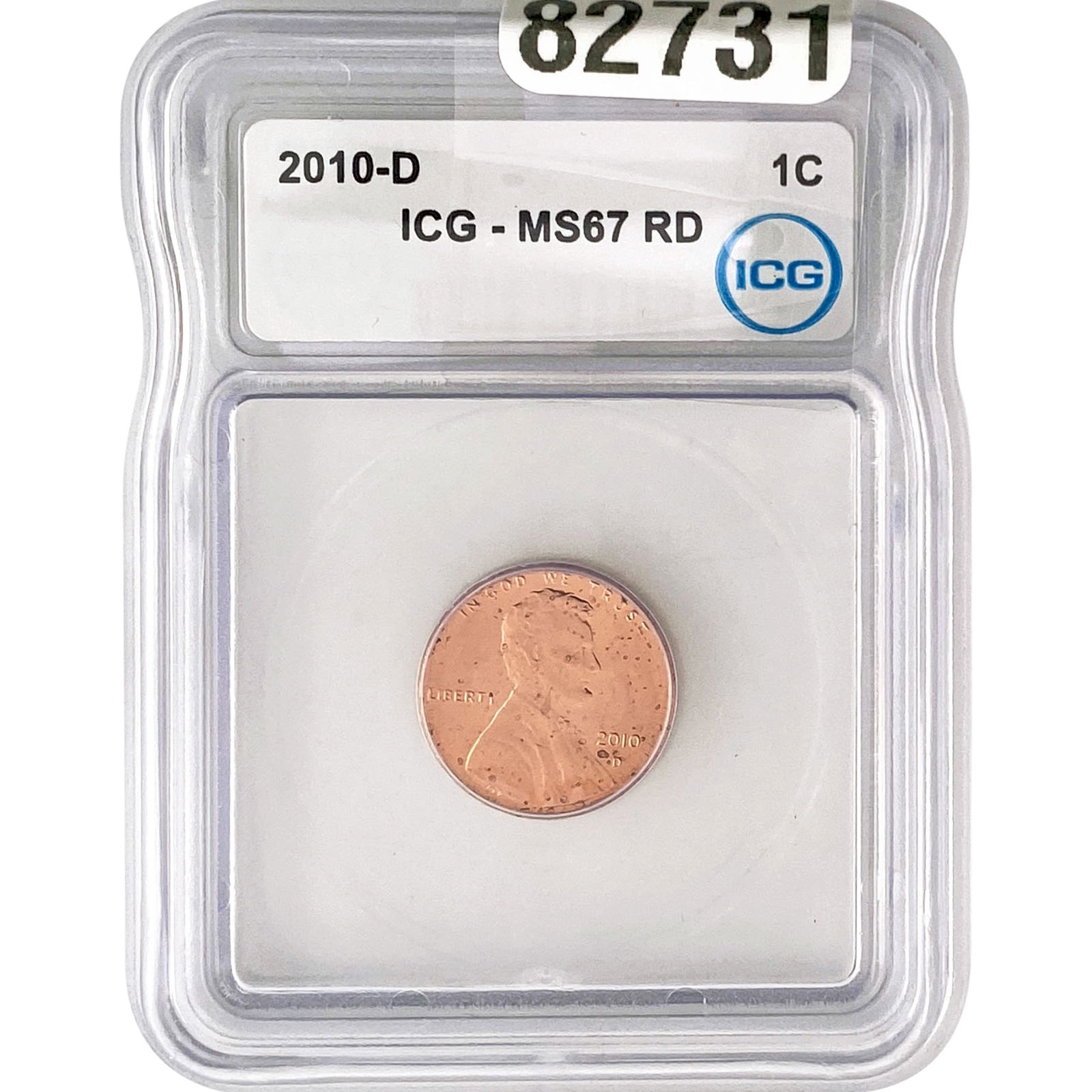 2010-D Lincoln Shield Penny ICG MS67 RD (1 of 2)