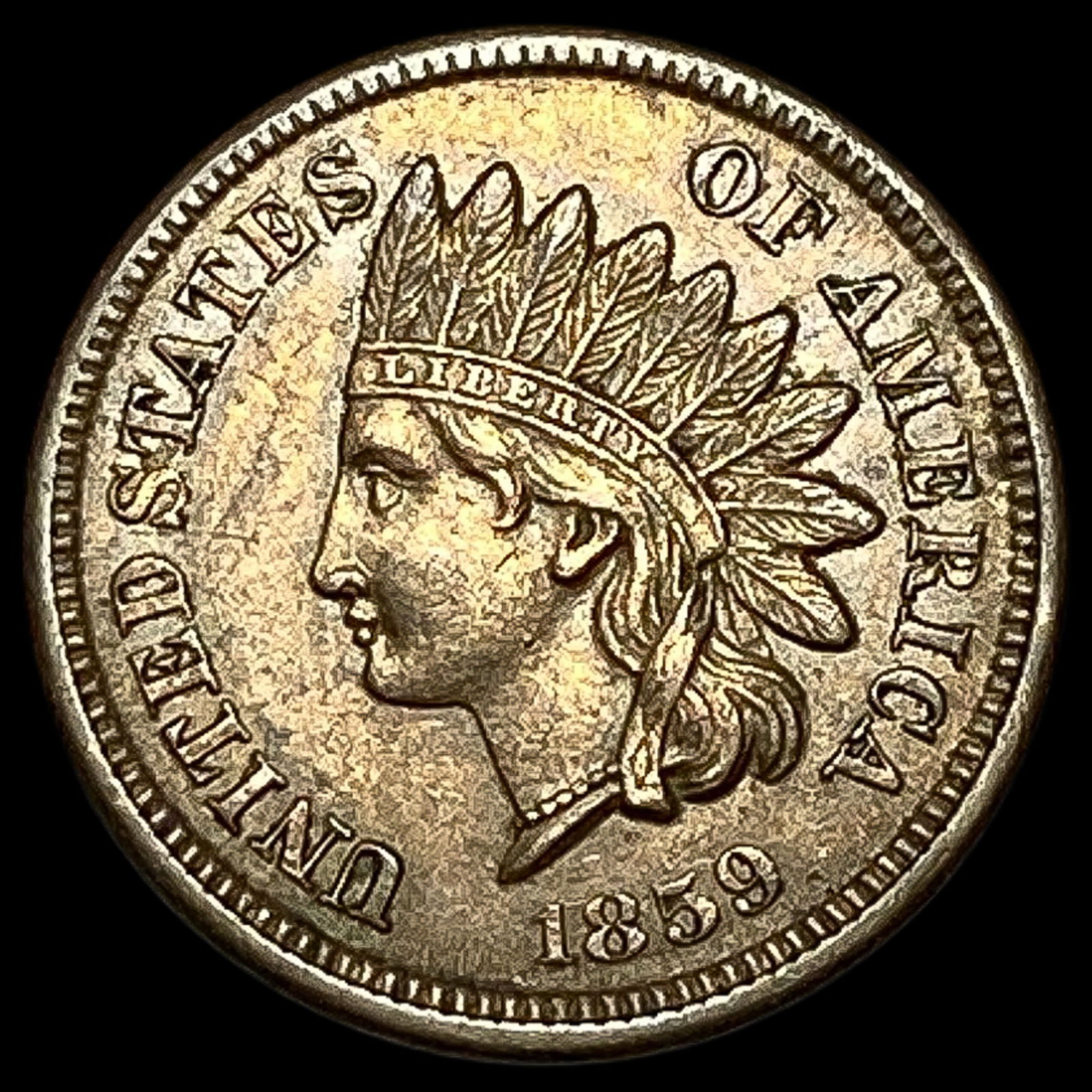 1859 Indian Head Cent CHOICE AU (1 of 2)