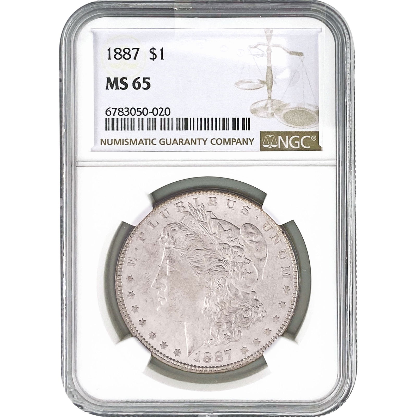 1887 Morgan Silver Dollar NGC MS65 (1 of 2)
