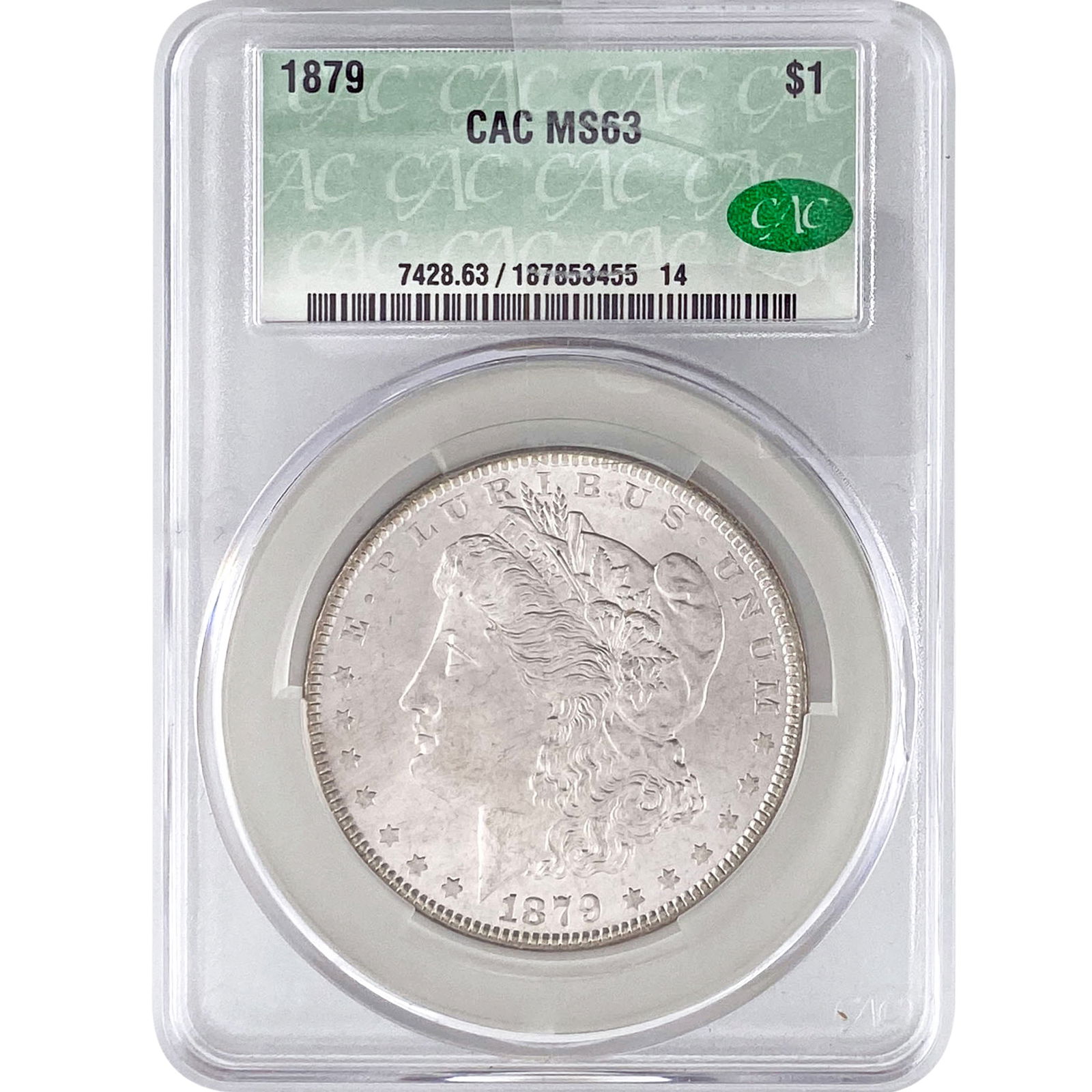 1879 Morgan Silver Dollar CAC MS63 (1 of 2)