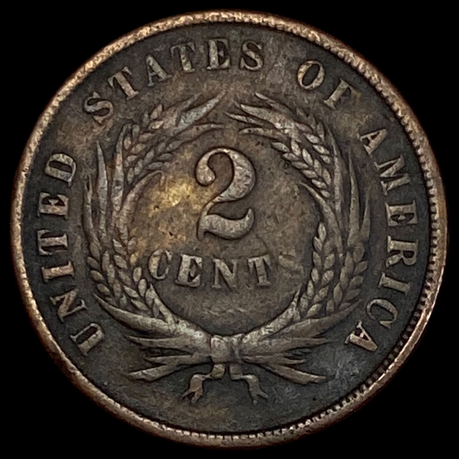 1867 Two-Cent Piece LIGHTLY CIRCULATED - 2