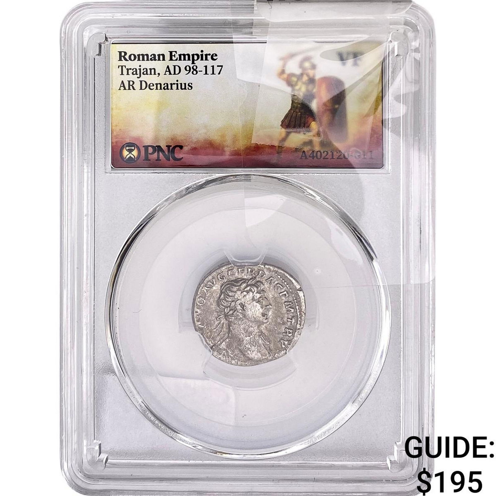 Roman Trajan, AD 98-117 AR Denarius PNC VF: Roman Trajan, AD 98-117 AR Denarius PNC VF