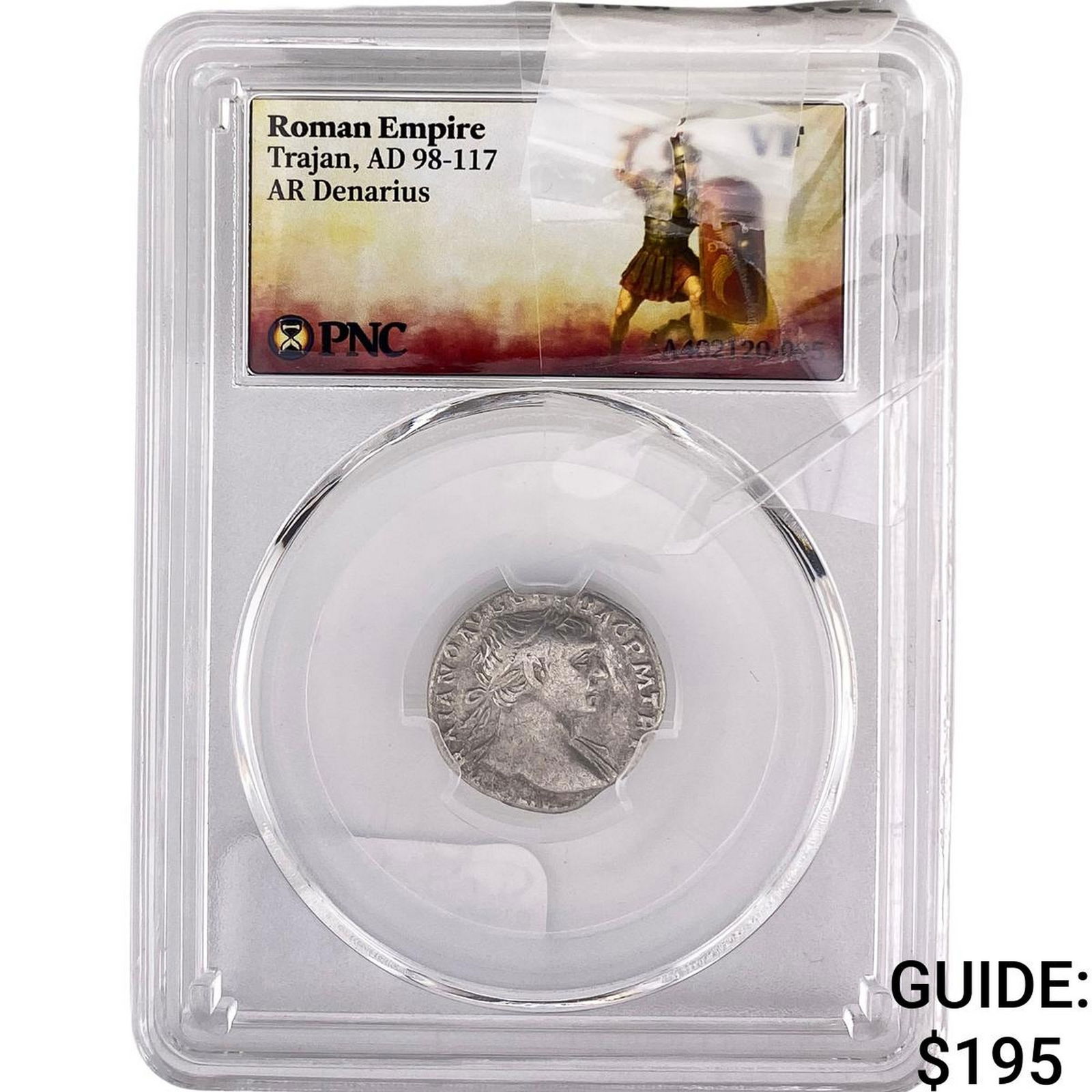 Roman Trajan, AD 98-117 AR Denarius PNC VF: Roman Trajan, AD 98-117 AR Denarius PNC VF