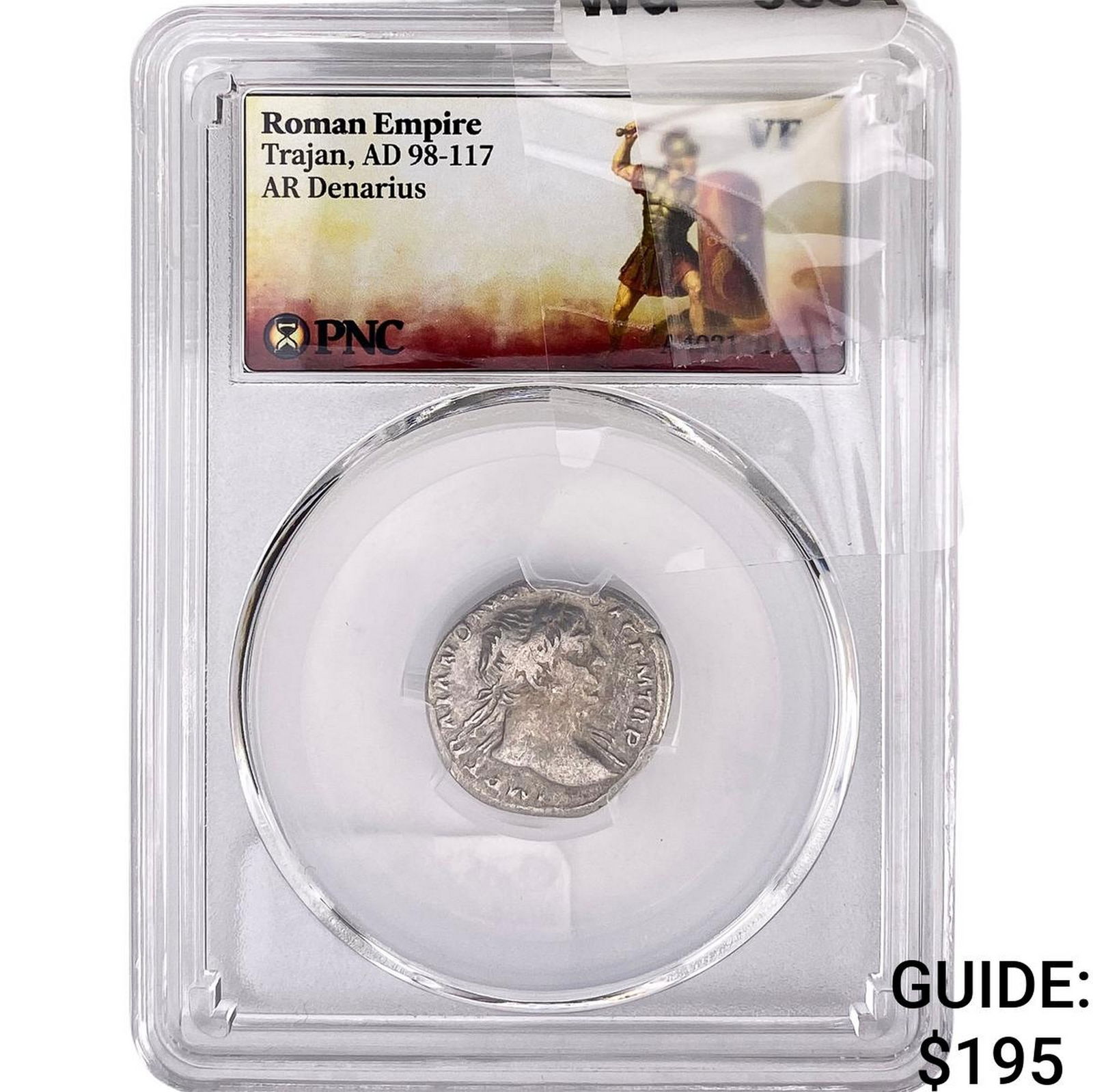 Roman Trajan, AD 98-117 AR Denarius PNC VF: Roman Trajan, AD 98-117 AR Denarius PNC VF