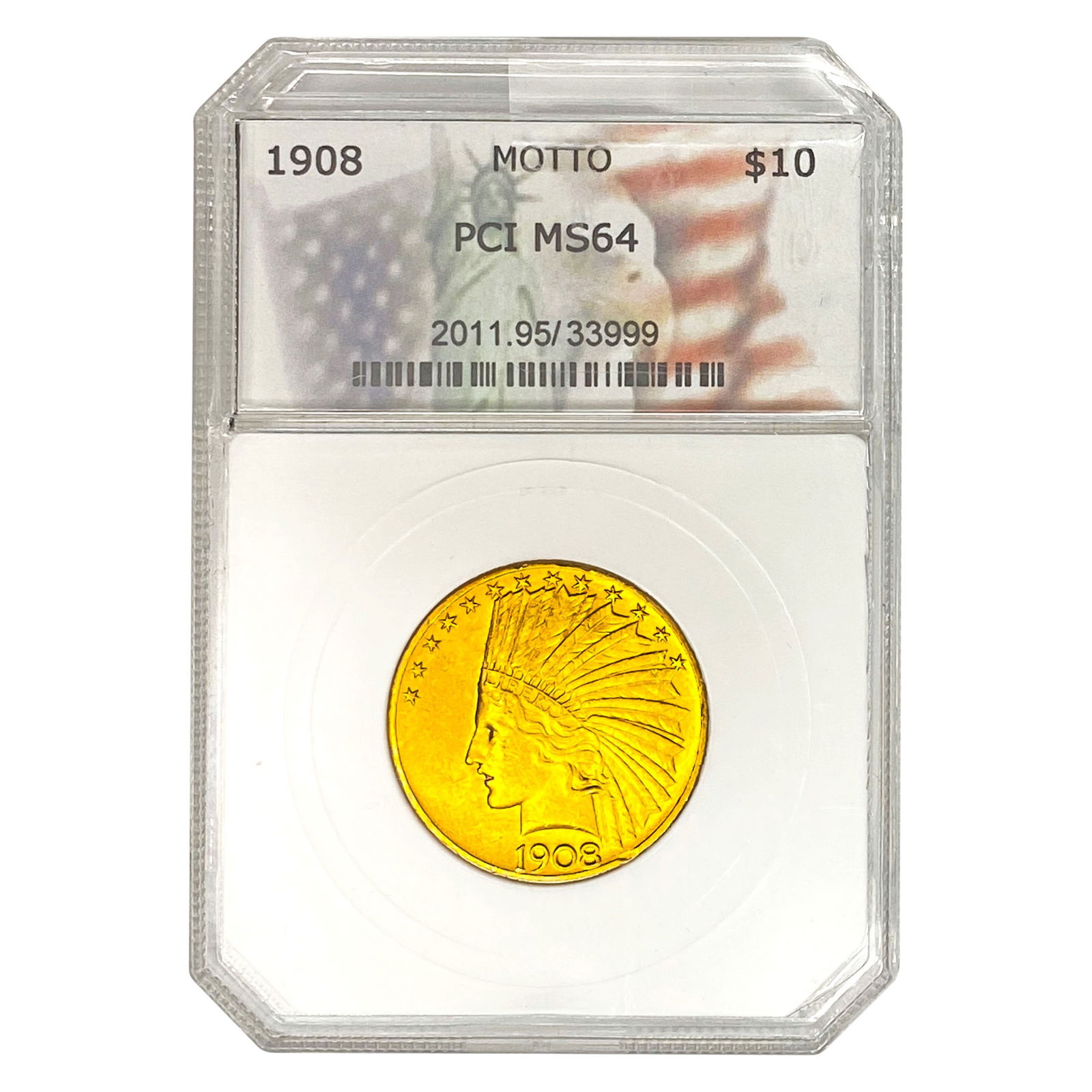 1908 $10 Gold Eagle PCI MS64 (1 of 2)