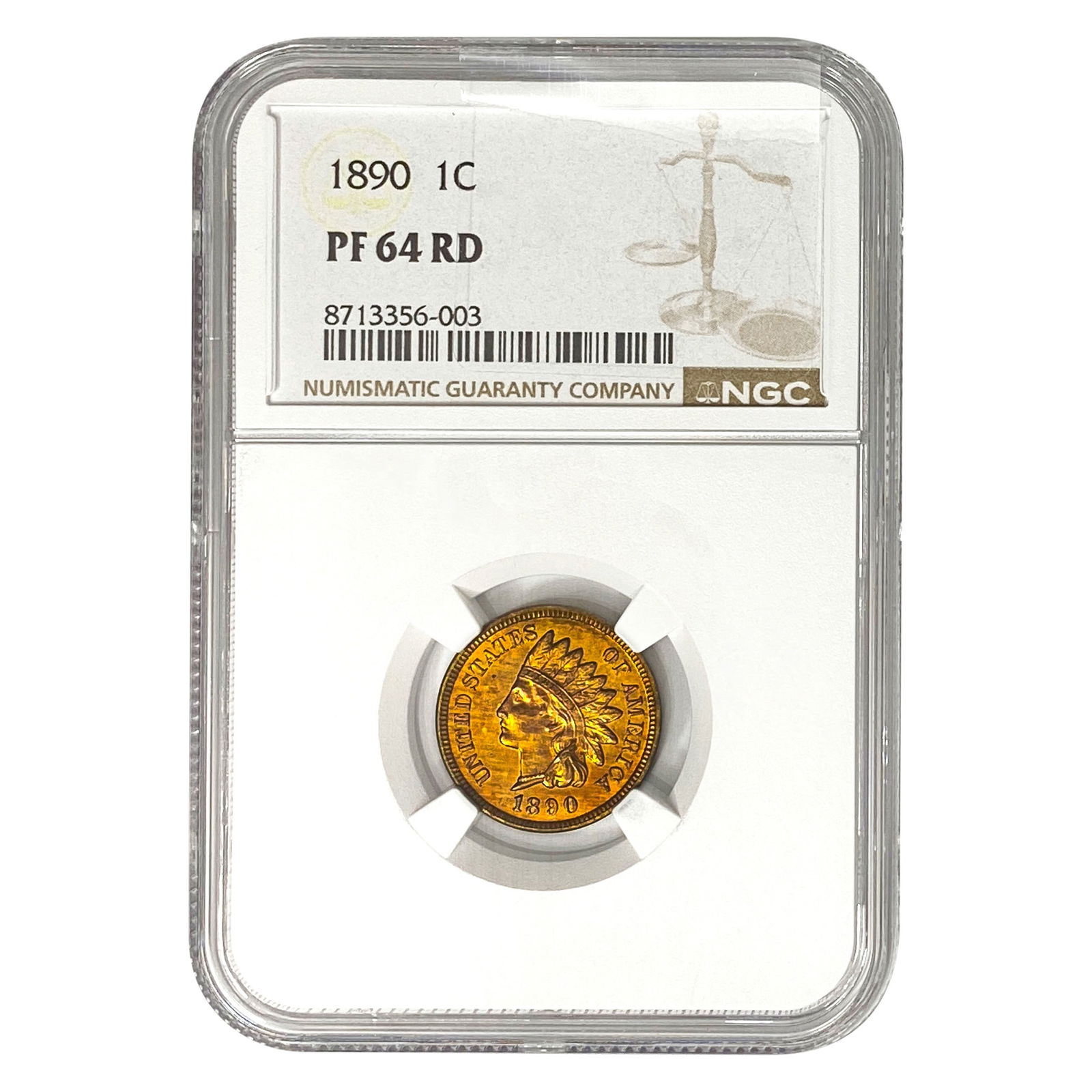 1890 Indian Head Cent NGC PF64 RD (1 of 2)