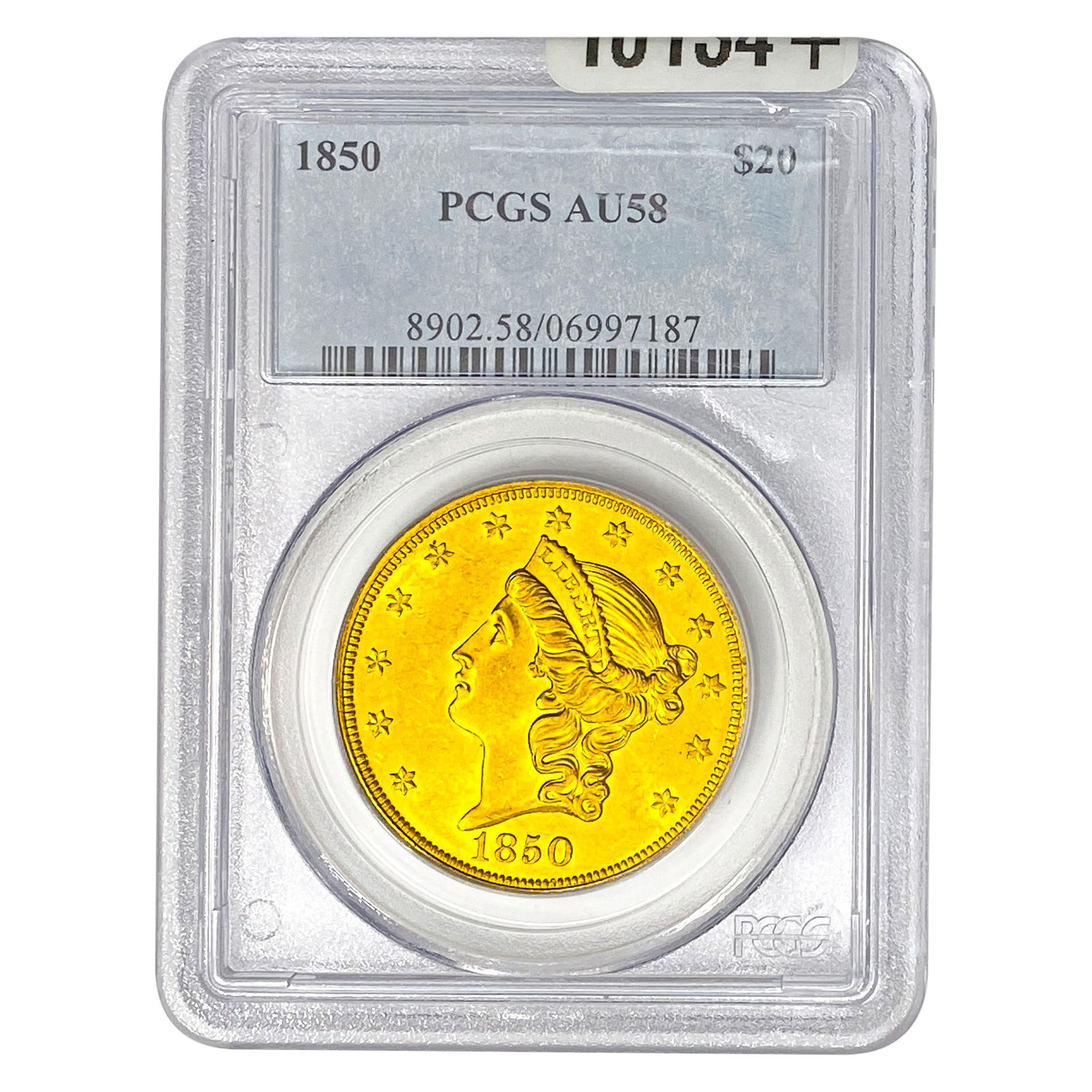 1850 $20 Gold Double Eagle PCGS AU58 (1 of 2)