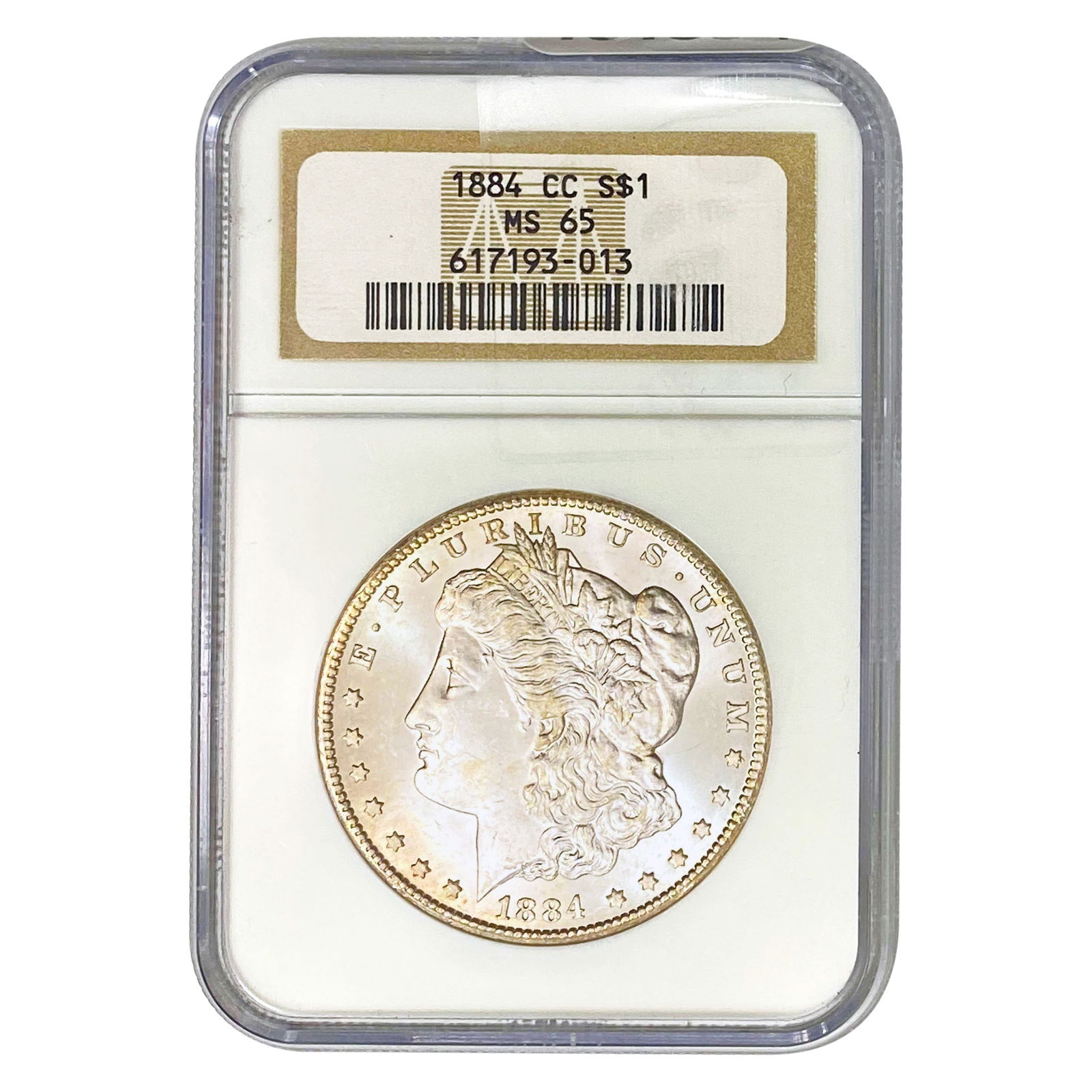 1884-CC Morgan Silver Dollar NGC MS65 (1 of 2)