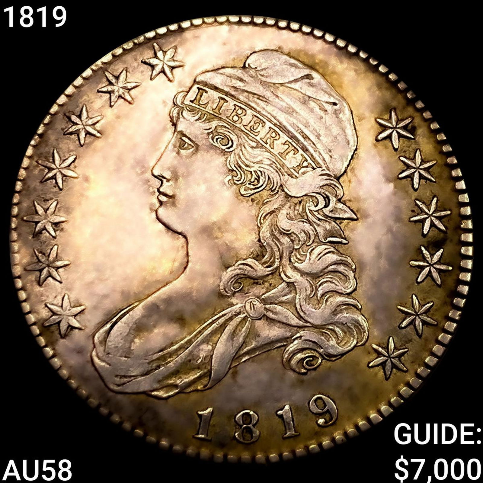 1819 Capped Bust Half Dollar (1 of 2)