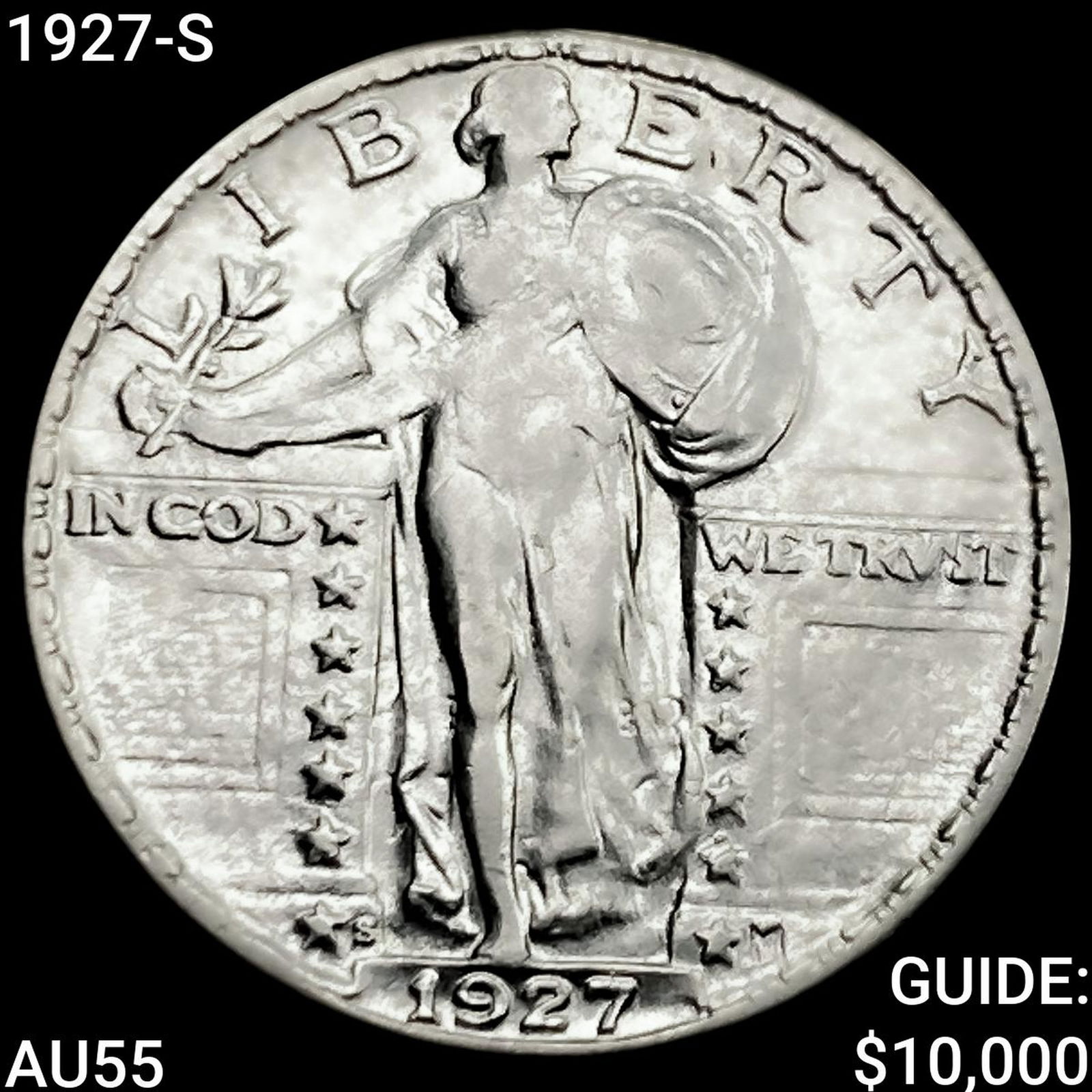 1927-S Standing Liberty Quarter HIGH GRADE: 1927-S Standing Liberty Quarter HIGH GRADE