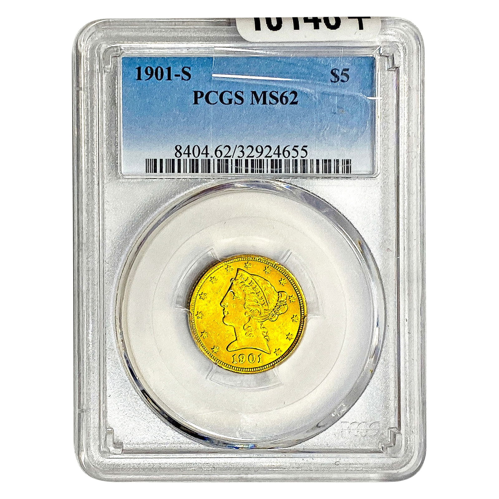1901-S $5 Gold Half Eagle PCGS MS62 (1 of 2)