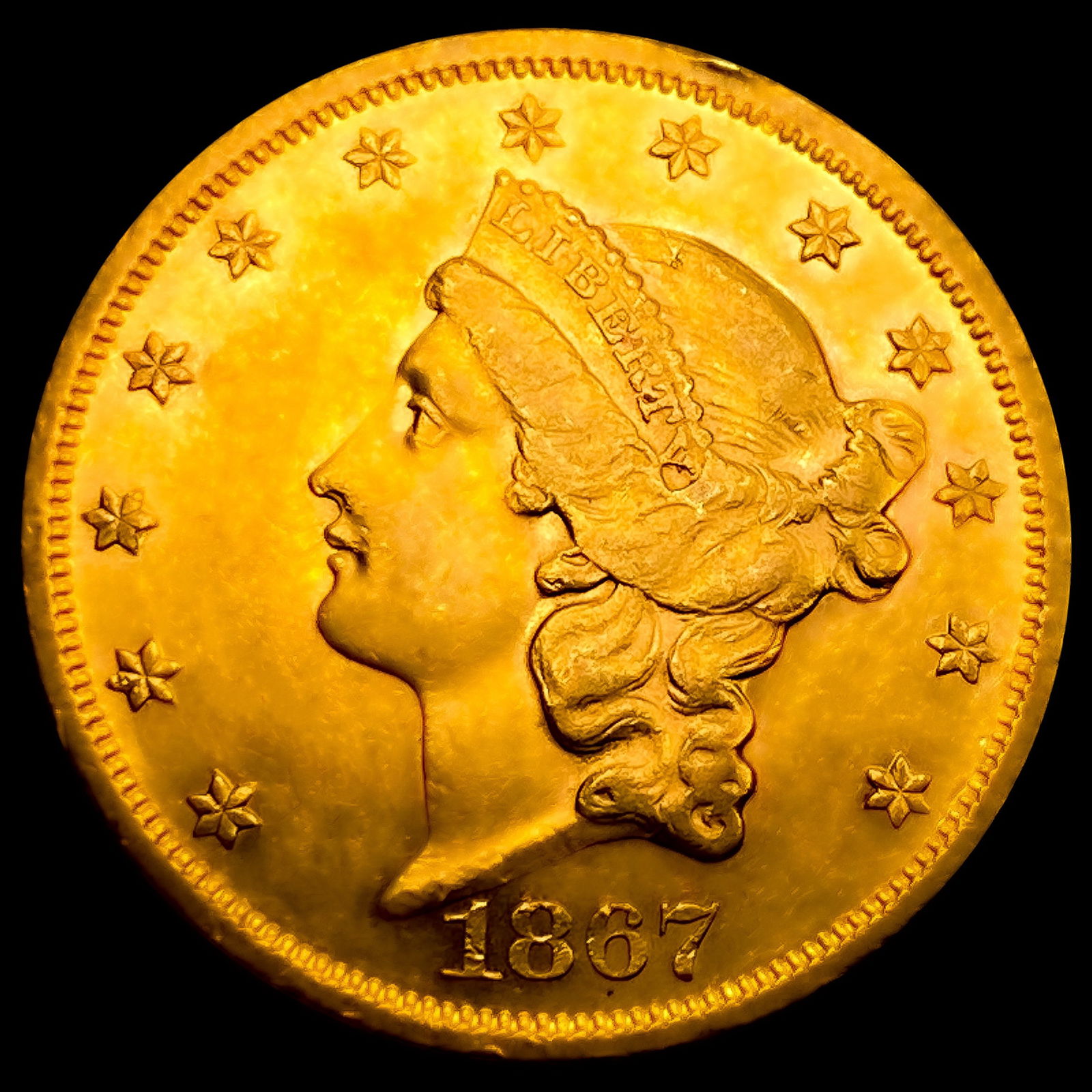 1867 $20 Gold Double Eagle (1 of 2)