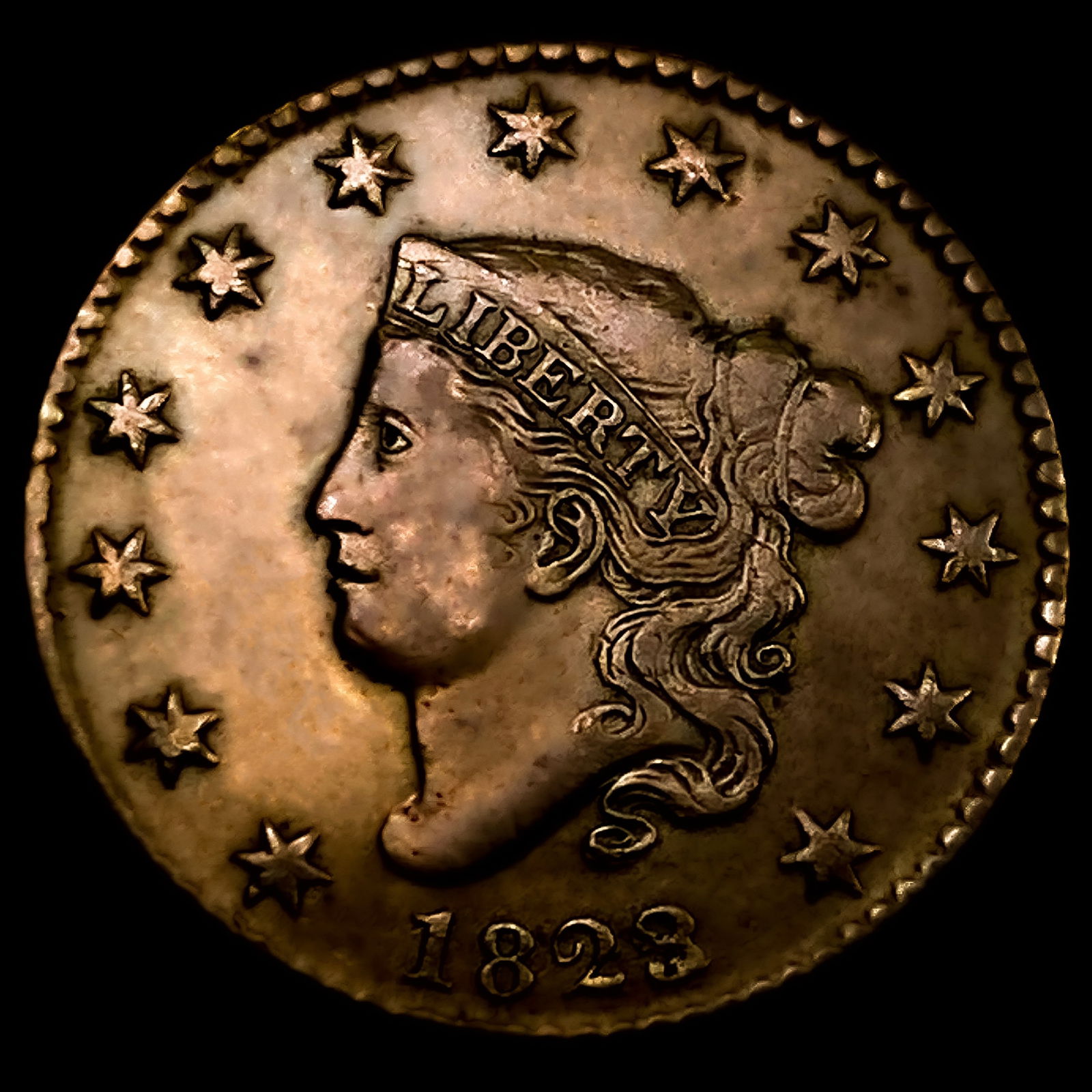 1823/2 Coronet Head Large Cent (1 of 2)