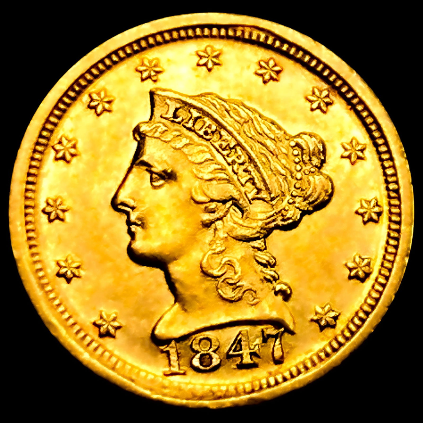 1847-D $2.50 Gold Quarter Eagle (1 of 2)