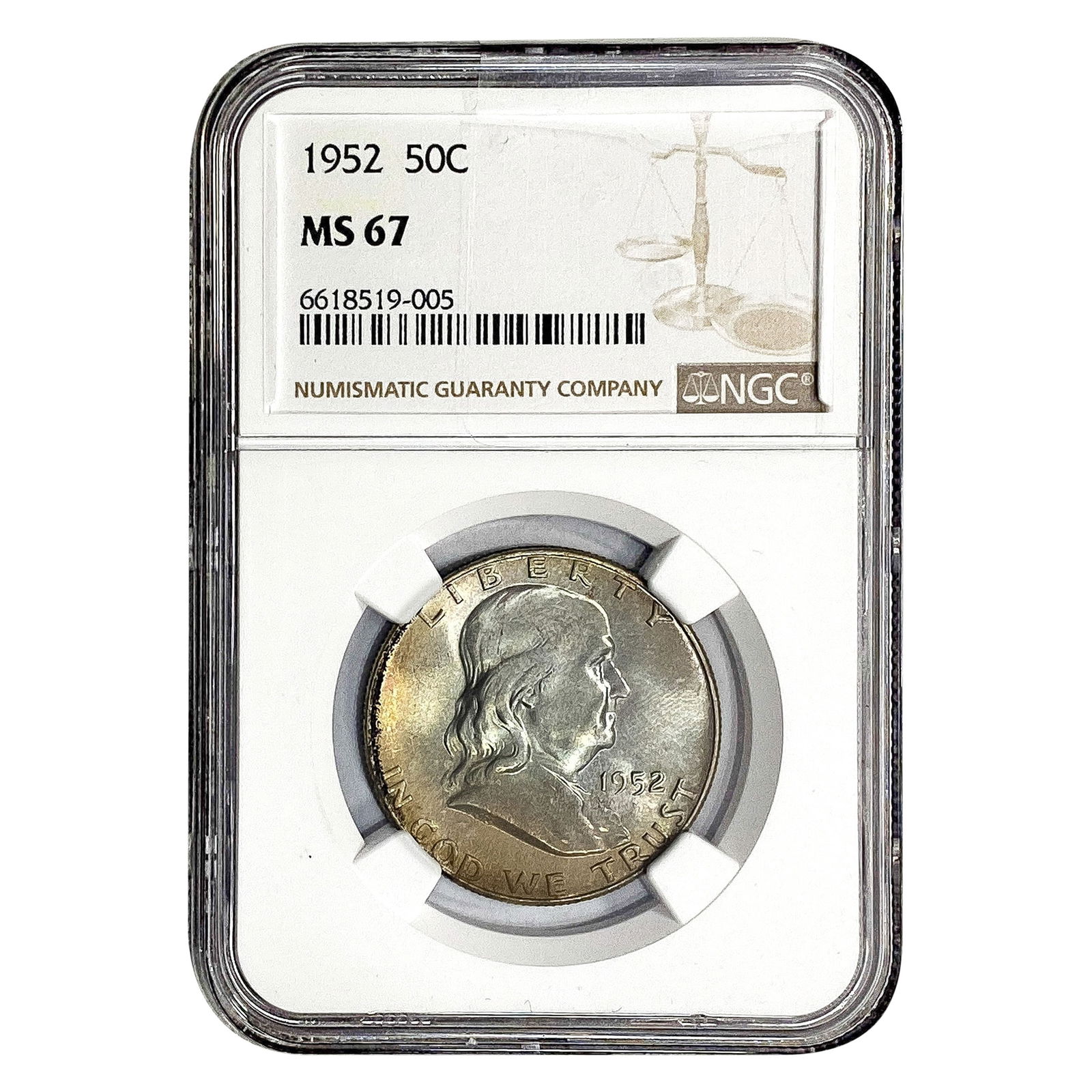 1952 Franklin Half Dollar NGC MS67 (1 of 2)