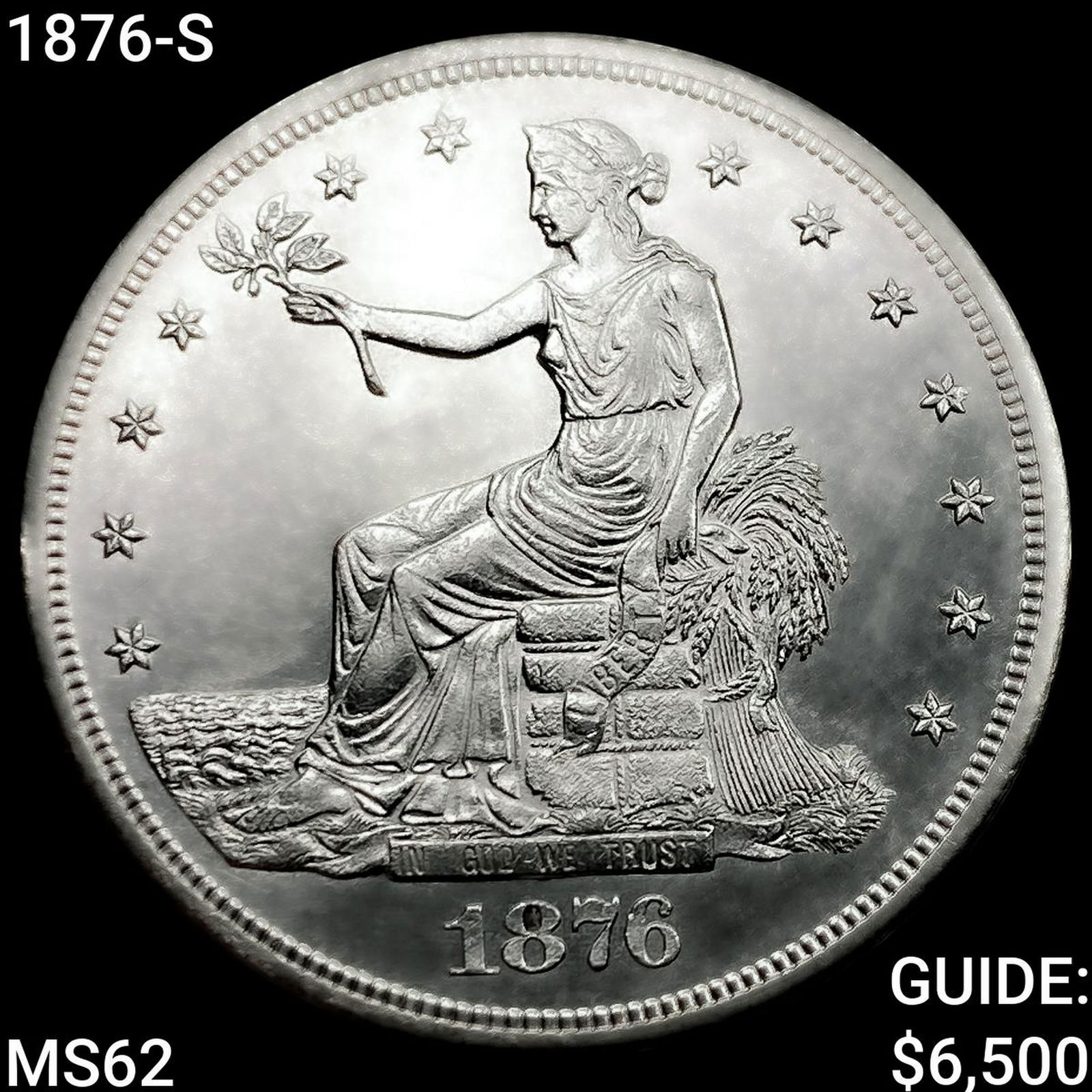 1876-S Silver Trade Dollar UNCIRCULATED (1 of 2)