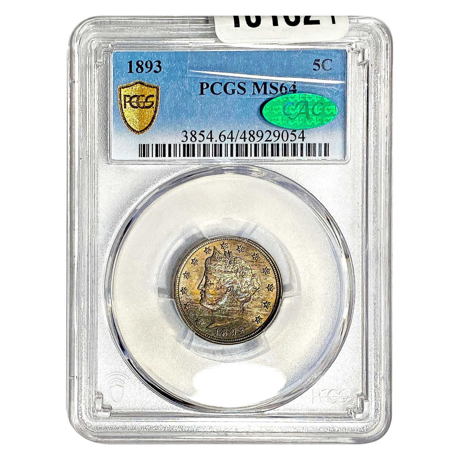 1893 CAC Liberty Victory Nickel PCGS MS64 (1 of 2)