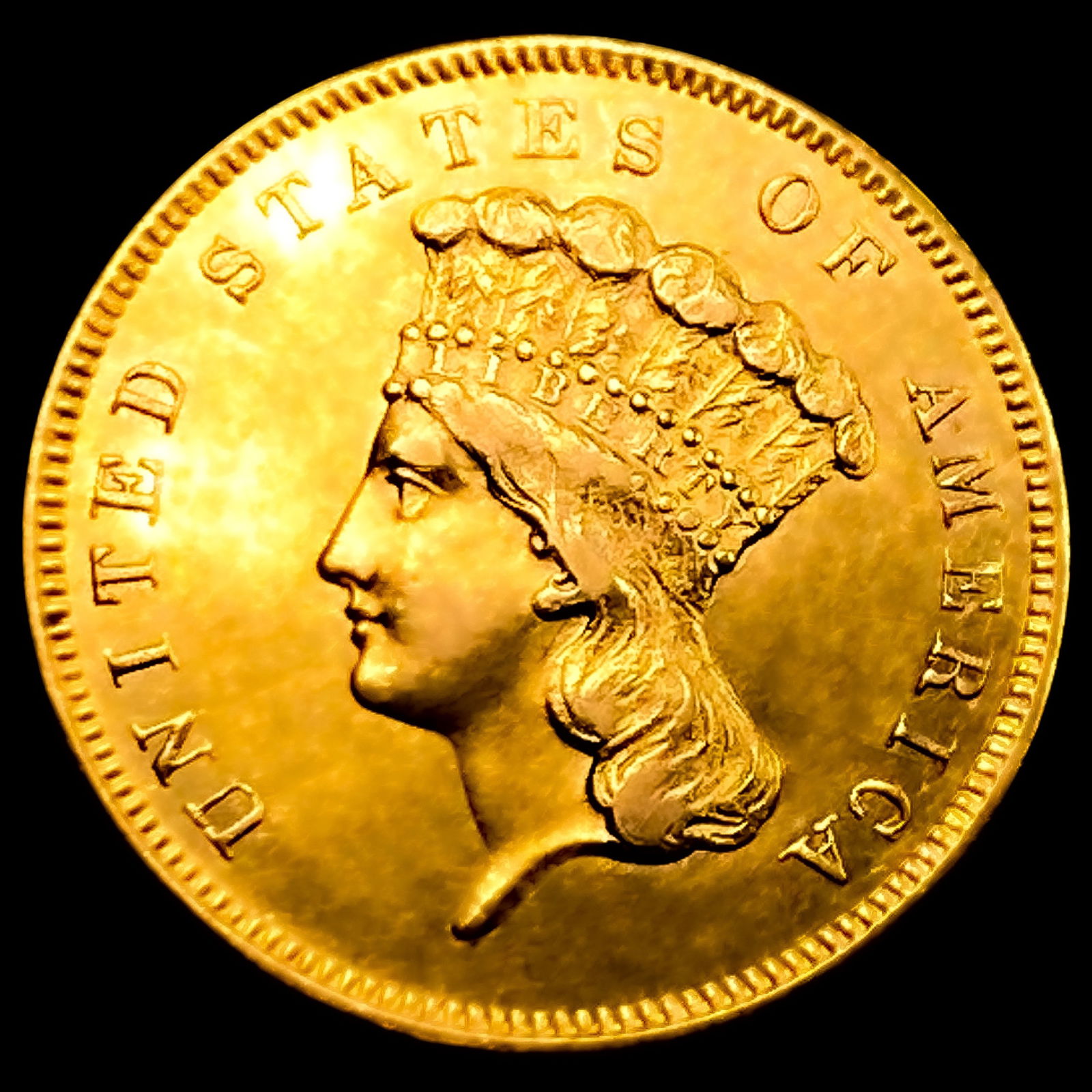 1856-S $3 Gold Piece (1 of 2)