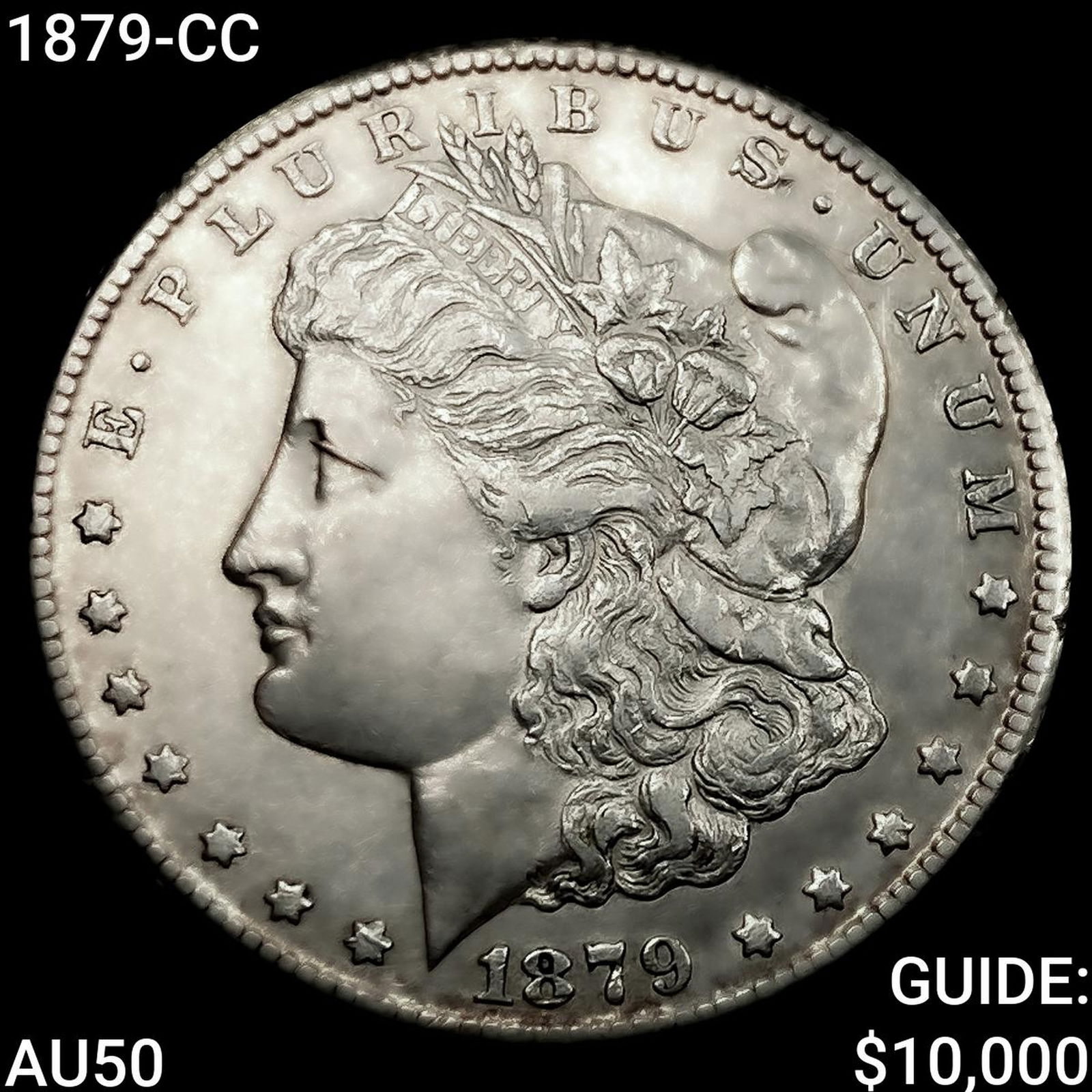 1879-CC Morgan Silver Dollar CLOSELY UNCIRCULATED: 1879-CC Morgan Silver Dollar CLOSELY UNCIRCULATED