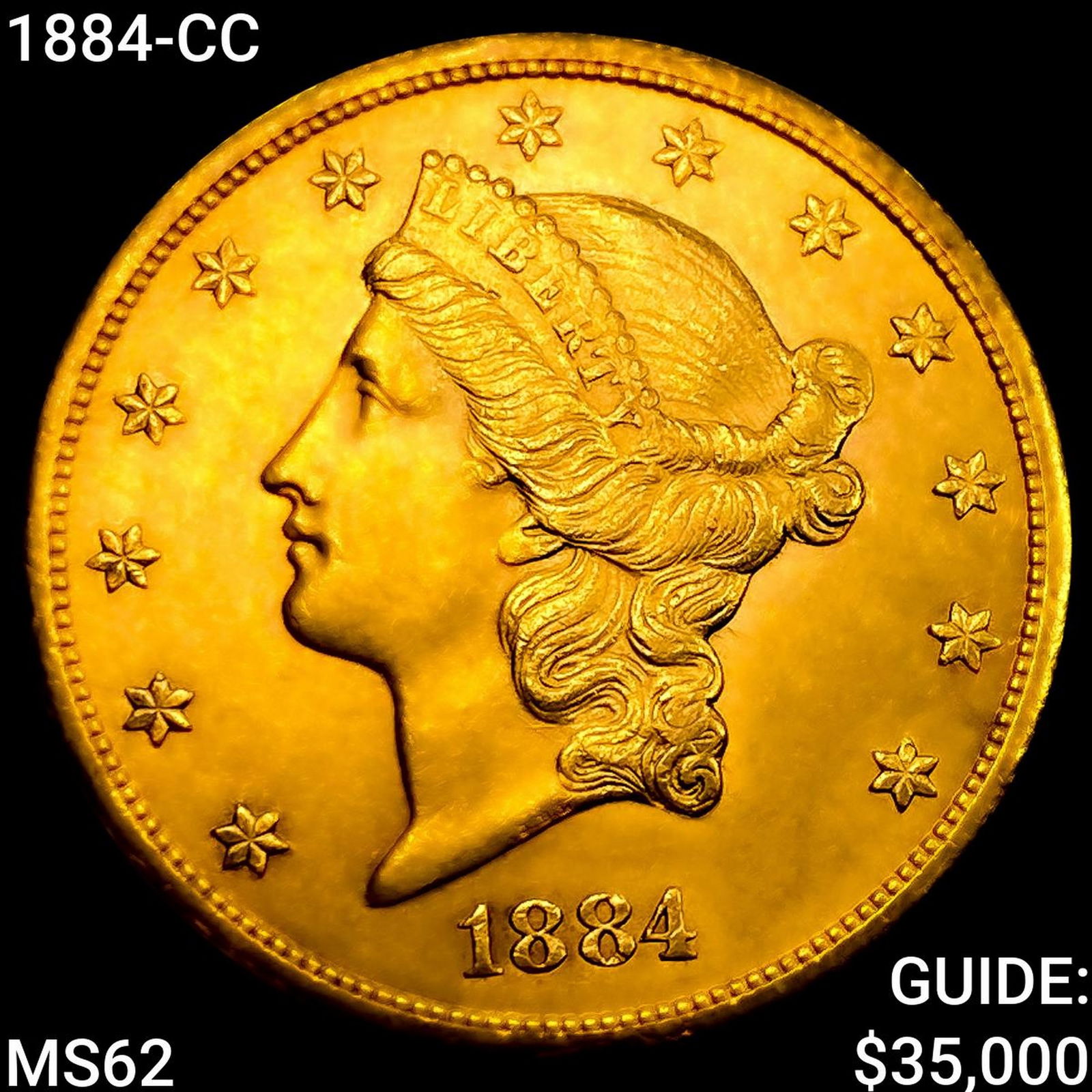 1884-CC $20 Gold Double Eagle UNCIRCULATED (1 of 2)