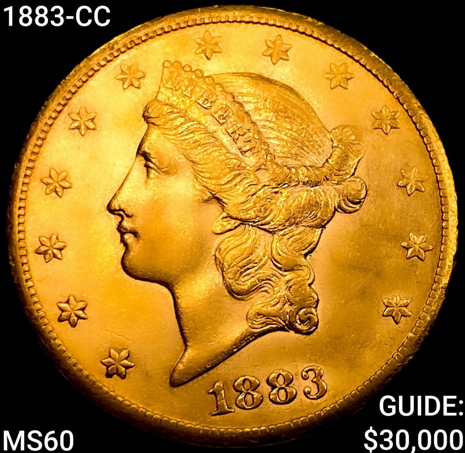 1883-CC $20 Gold Double Eagle UNCIRCULATED (1 of 2)