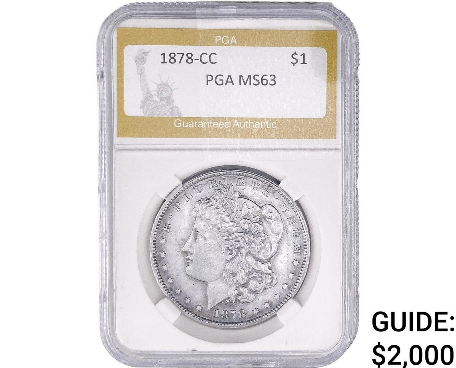 1878-CC Morgan Silver Dollar PGA MS63 (1 of 2)