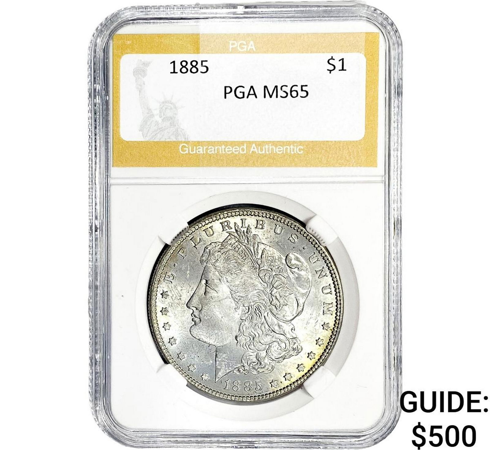 1885 Morgan Silver Dollar PGA MS65 (1 of 2)
