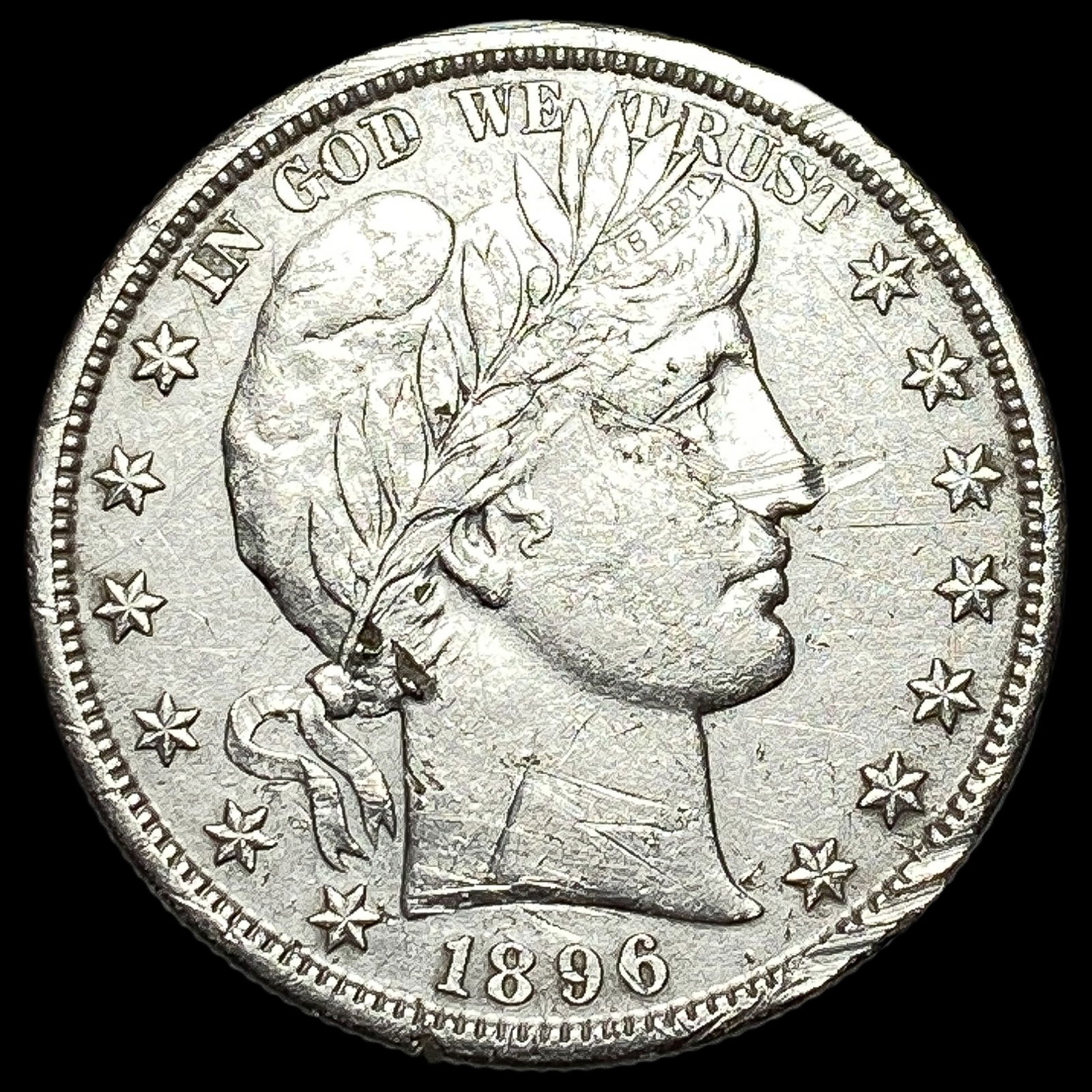 1896-S Silver Barber Half Dollar HIGH GRADE (1 of 2)