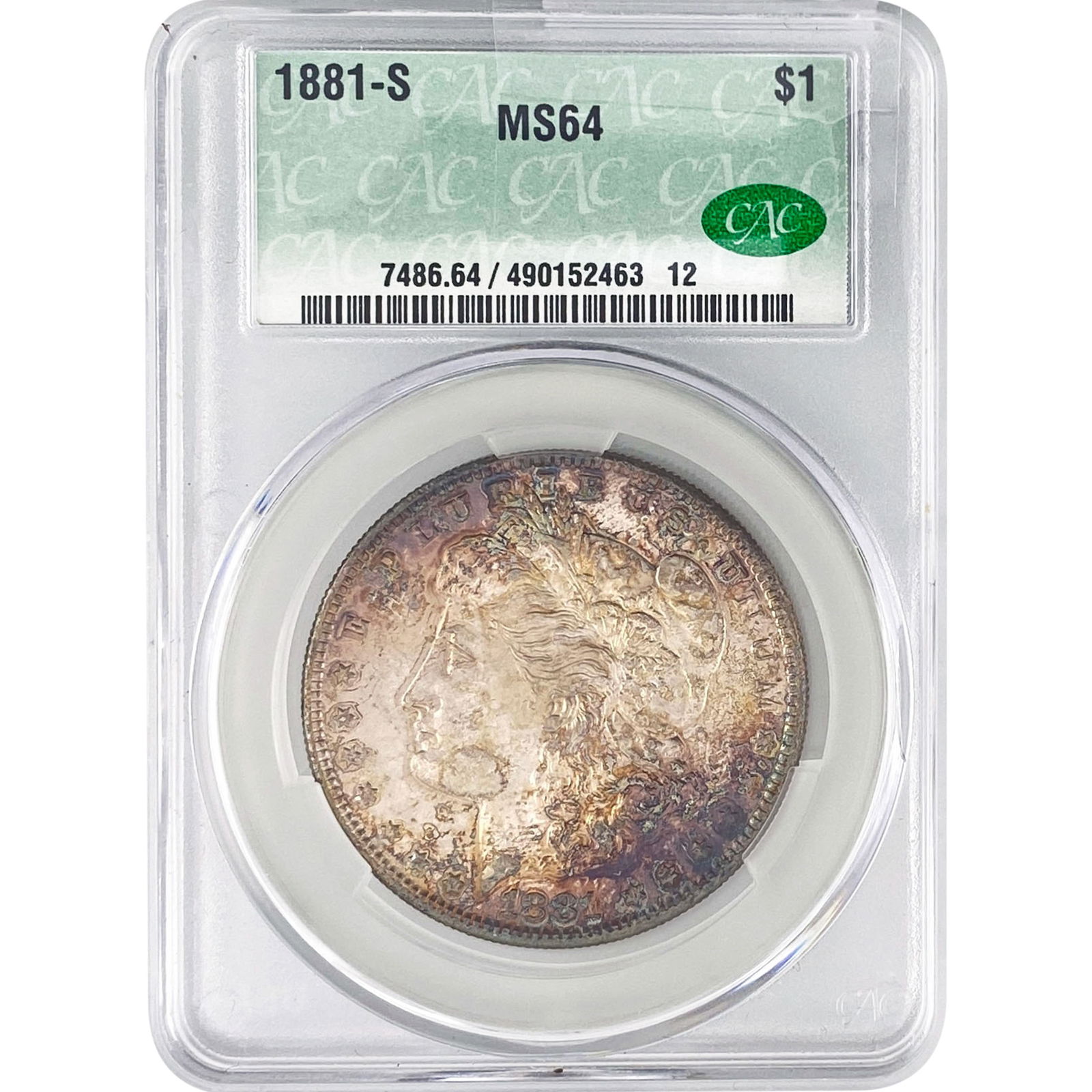 1881-S Morgan Silver Dollar CAC MS64 (1 of 2)