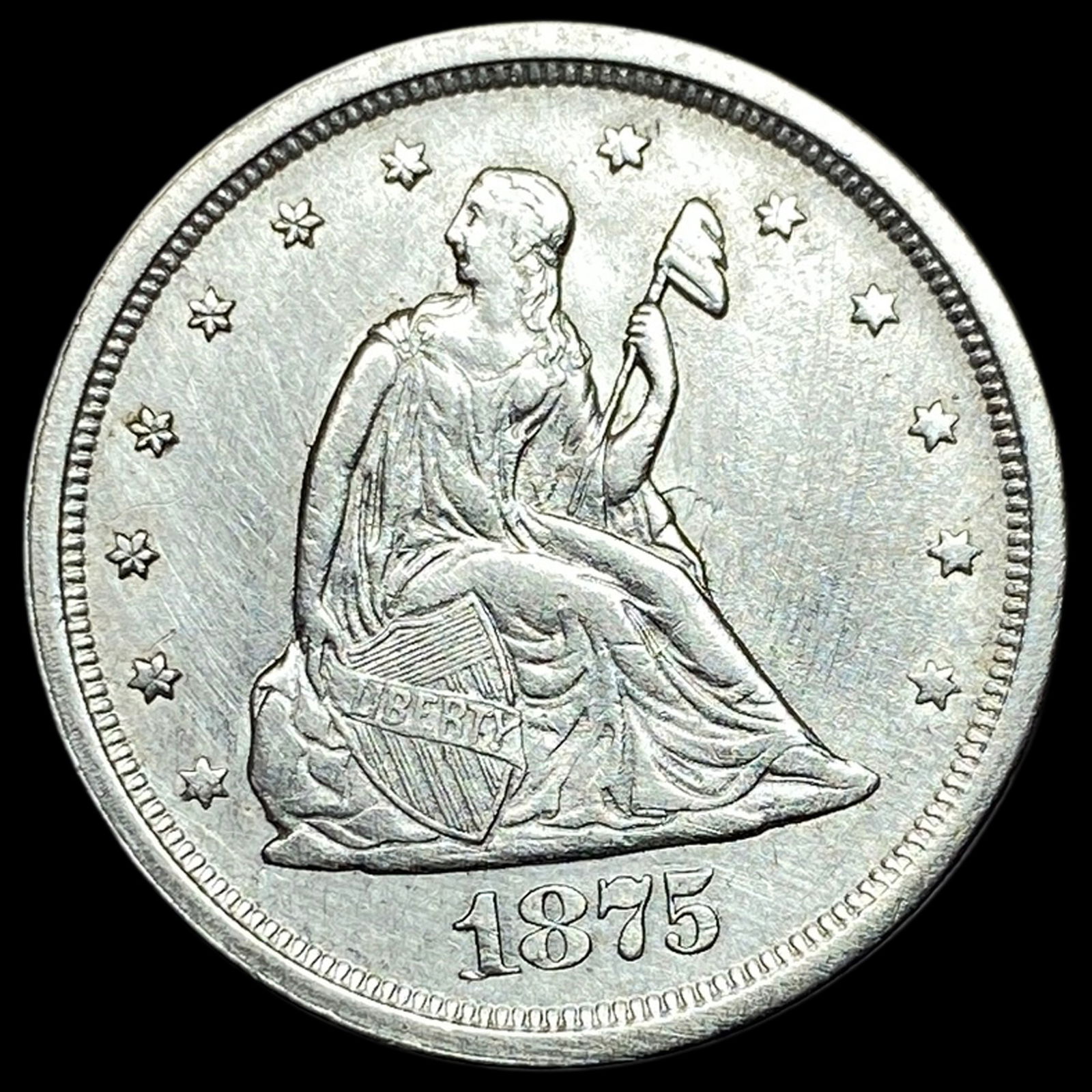 1875-S Silver Twenty Cents Piece HIGH GRADE (1 of 2)