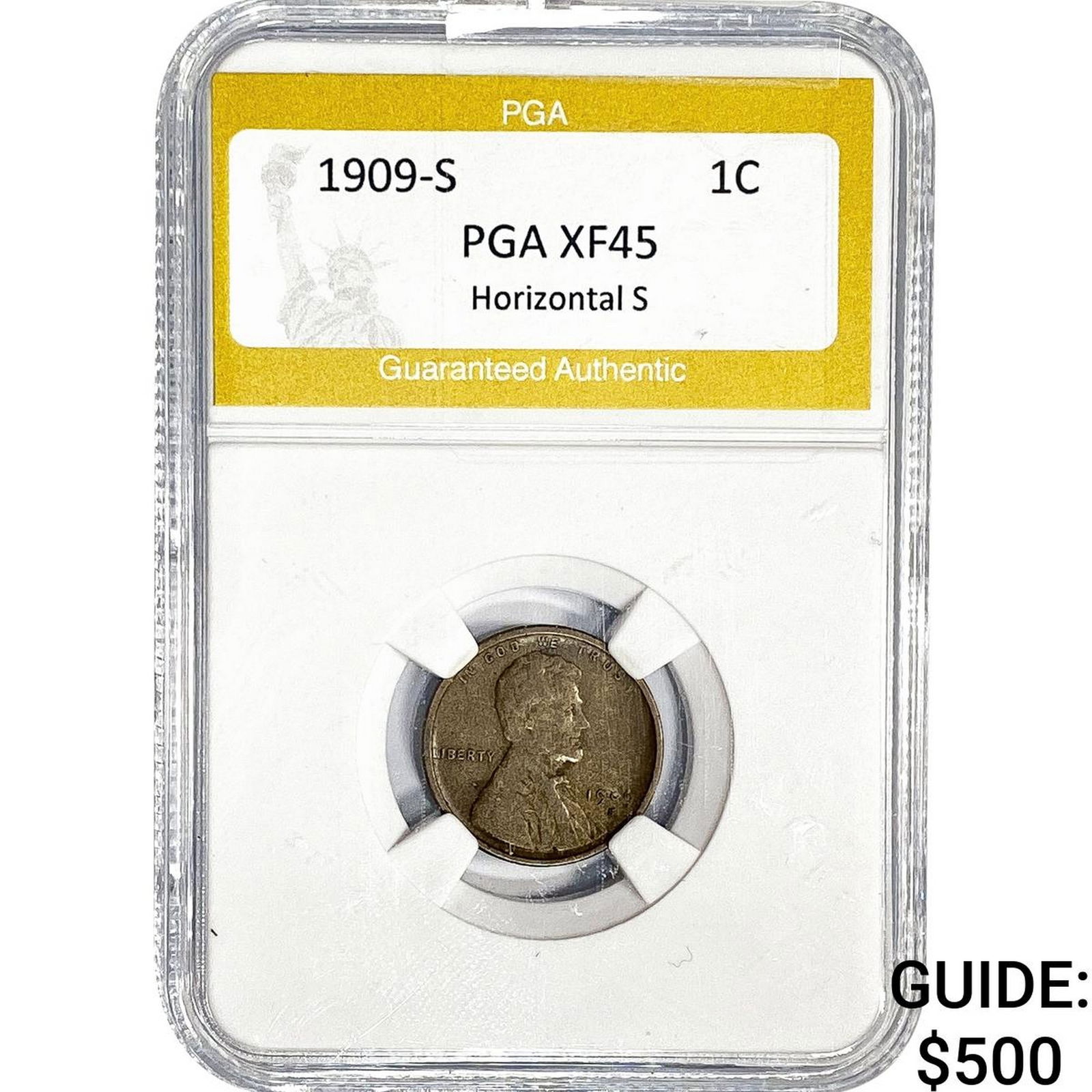 1909-S Wheat Cent PGA XF45 (1 of 2)