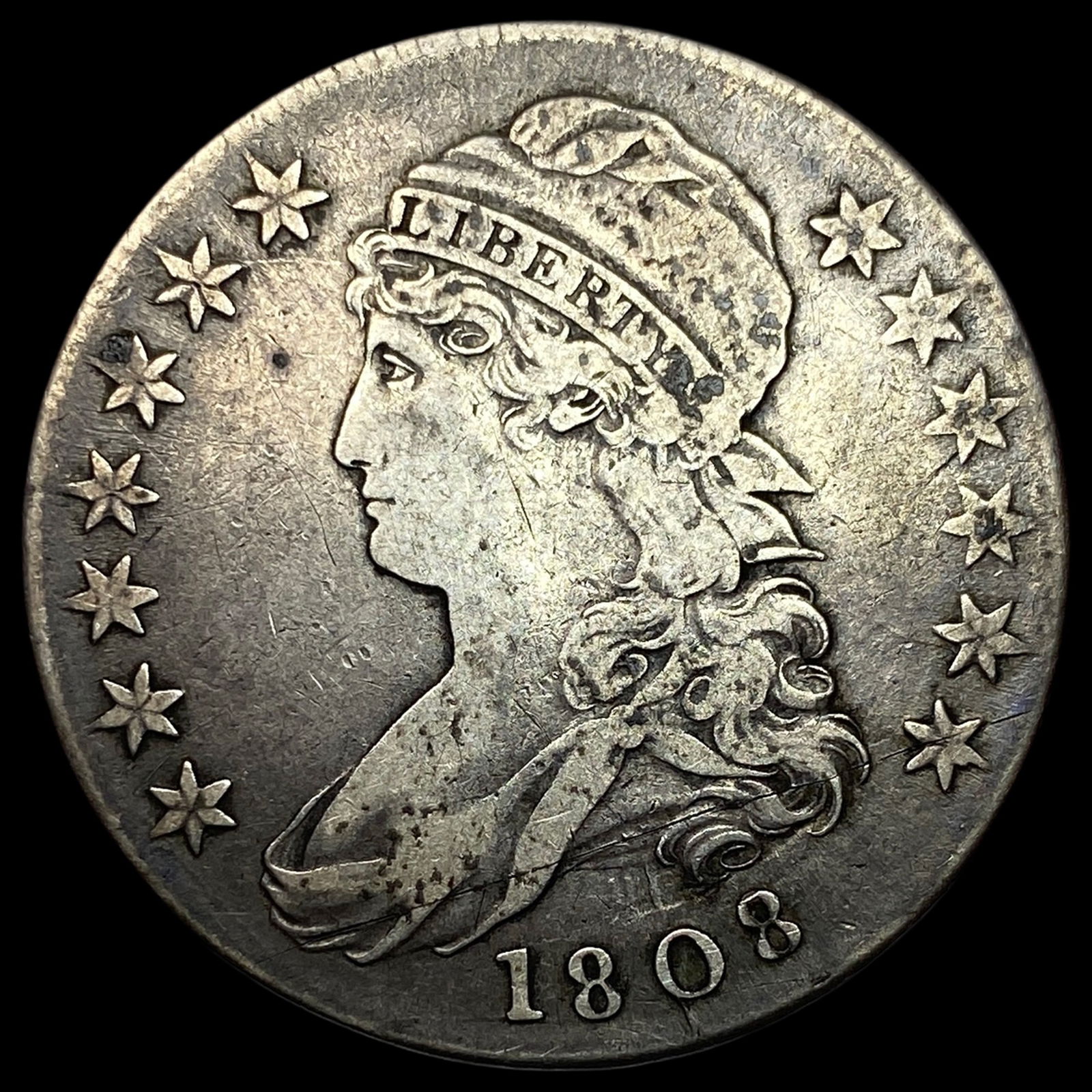 1808 Capped Bust Half Dollar HIGH GRADE (1 of 2)