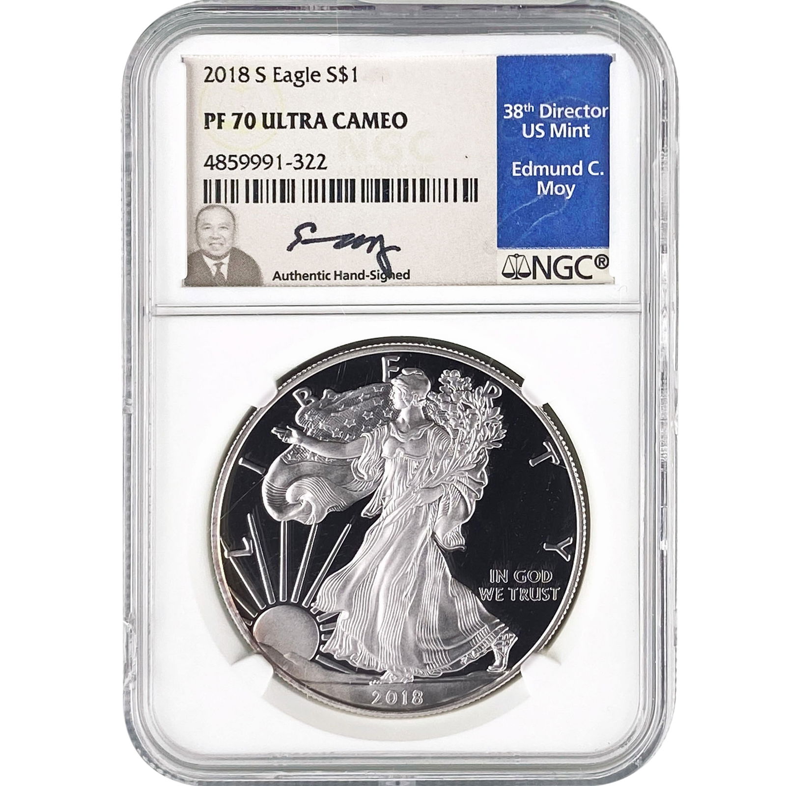 2018-S Silver Eagle NGC PF70 Ultra Cameo (1 of 2)