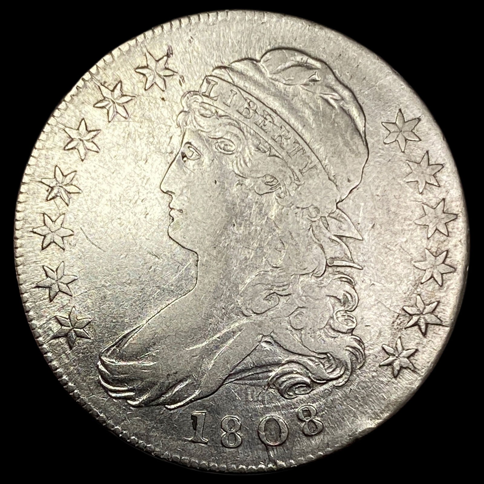 1808 Capped Bust Half Dollar HIGH GRADE (1 of 2)