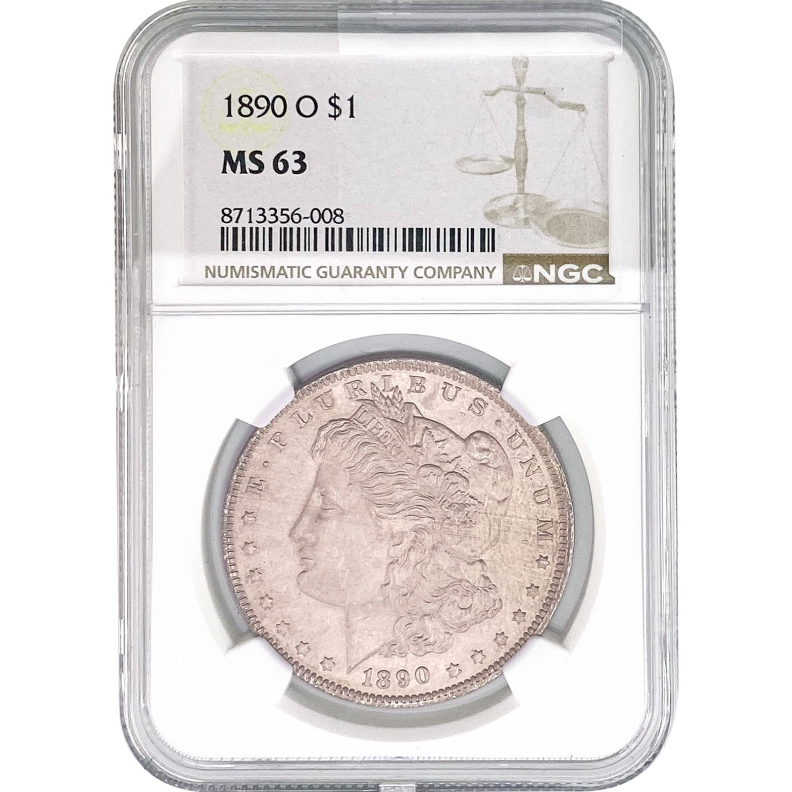 1890-O Morgan Silver Dollar NGC MS63 (1 of 2)
