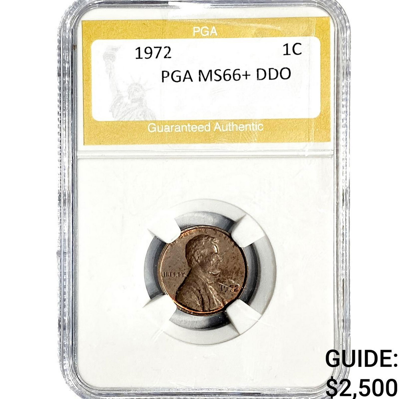 1972 Lincoln Memorial Cent PGA MS66+ DDO (1 of 2)
