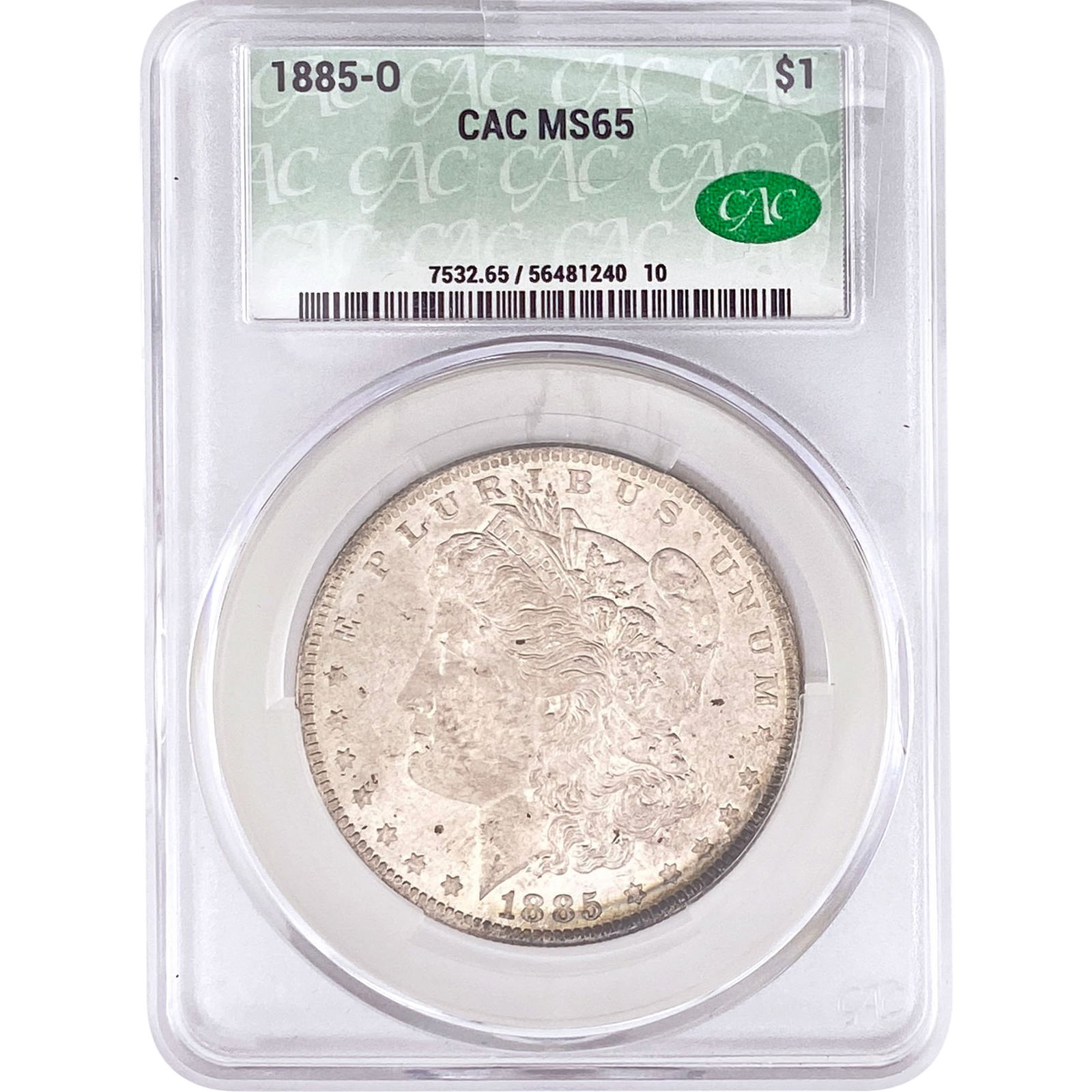 1885-O Morgan Silver Dollar CAC MS65 (1 of 2)